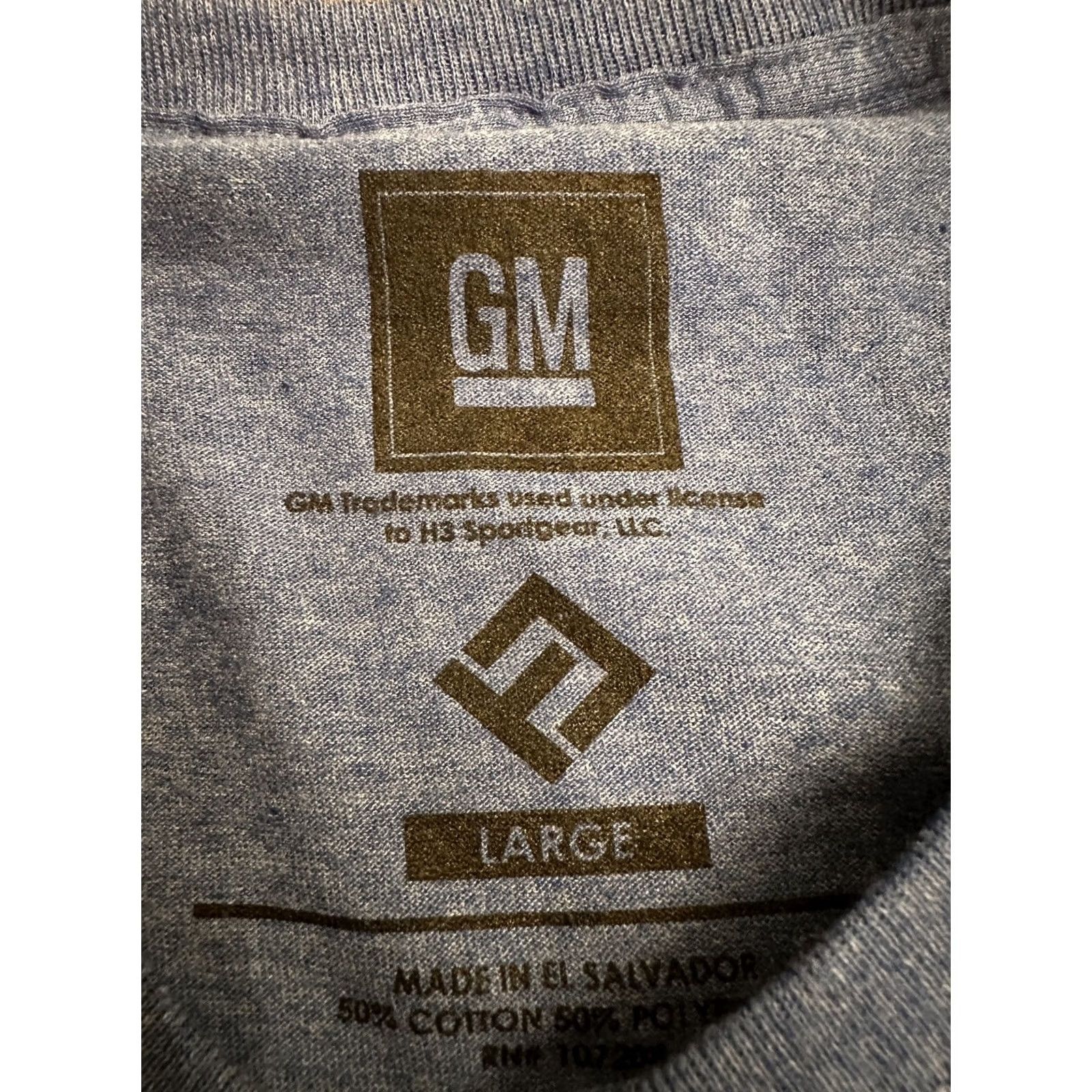 Logo 7 Corvette Logo Shirt GM trademark Blue Short Sleeve L Men Shirt Size US L / EU 52-54 / 3 - 3 Thumbnail