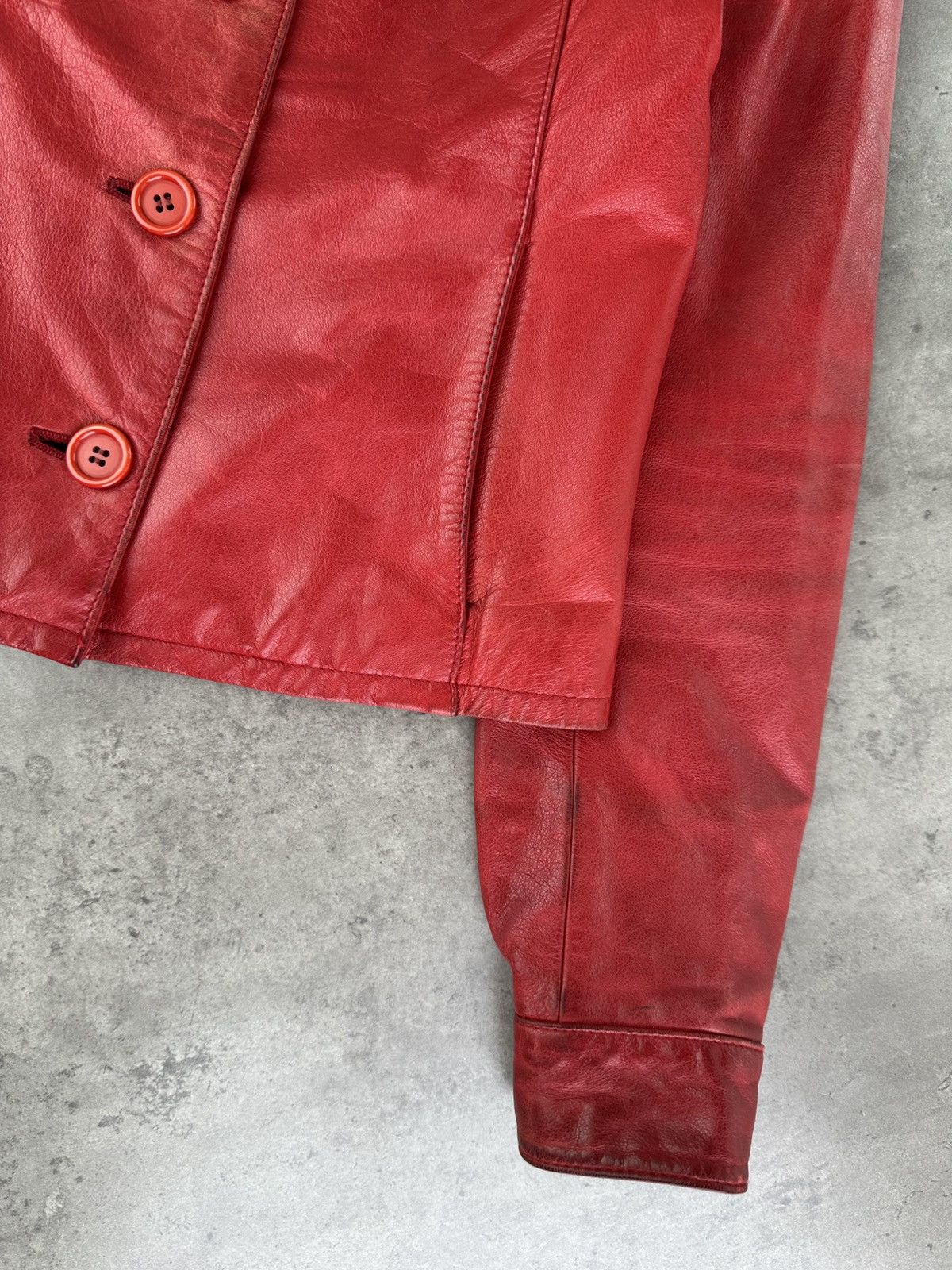 Japanese Brand Vintage Leather Jacket Size S / US 4 / IT 40 - 6 Thumbnail