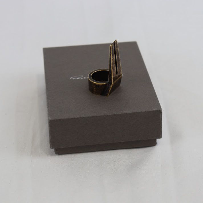 Rick Owens o1rshd1 Size: 54 / Open Trunk Ring in Dark Bronze Size ONE SIZE - 4 Thumbnail
