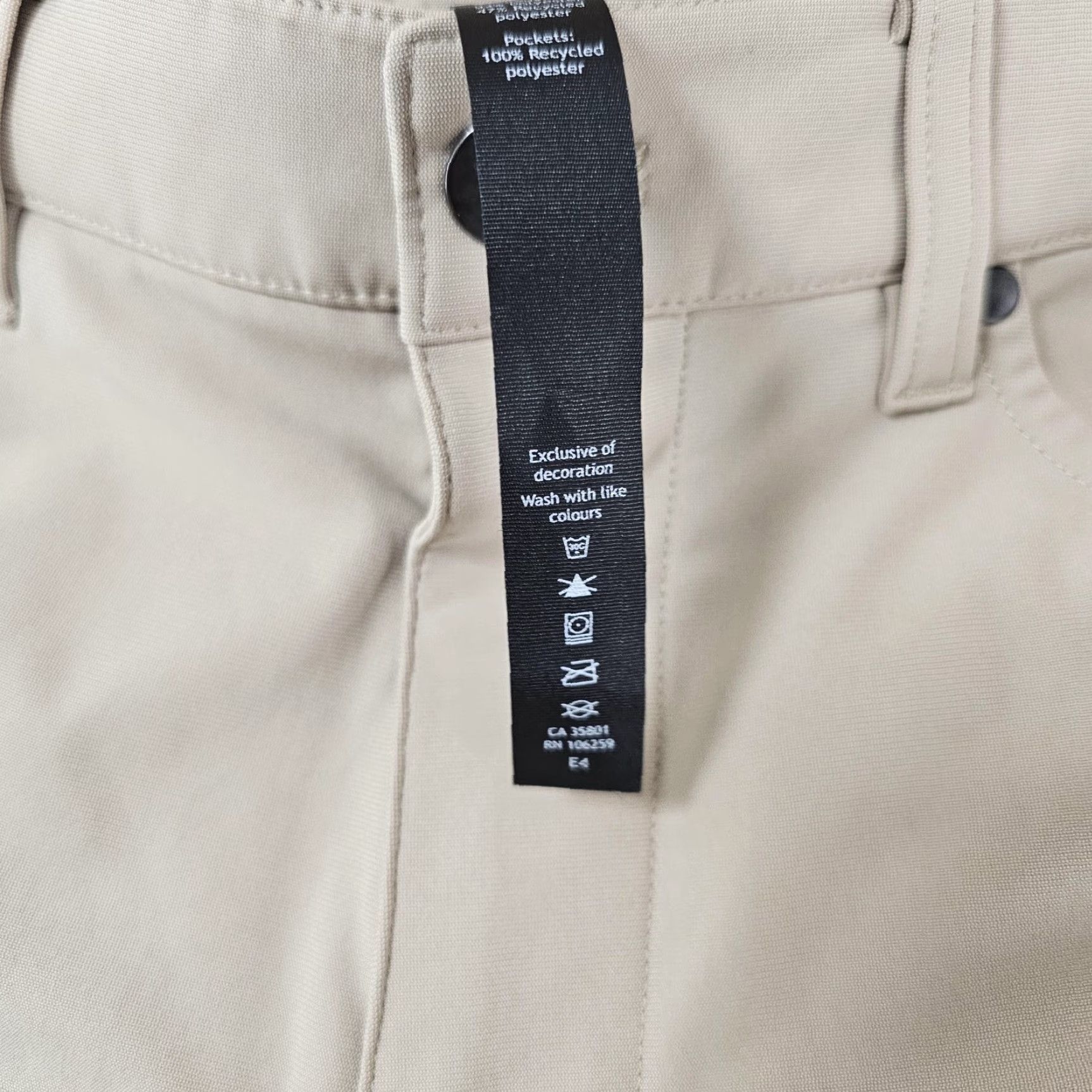 Lululemon Lululemon Pants Mens 30x31 Beige 5-Pocket Chino Casual Tech Performance Stretch Straight Front Zip Button 30 in Size US 30 / EU 46 - 3 Thumbnail