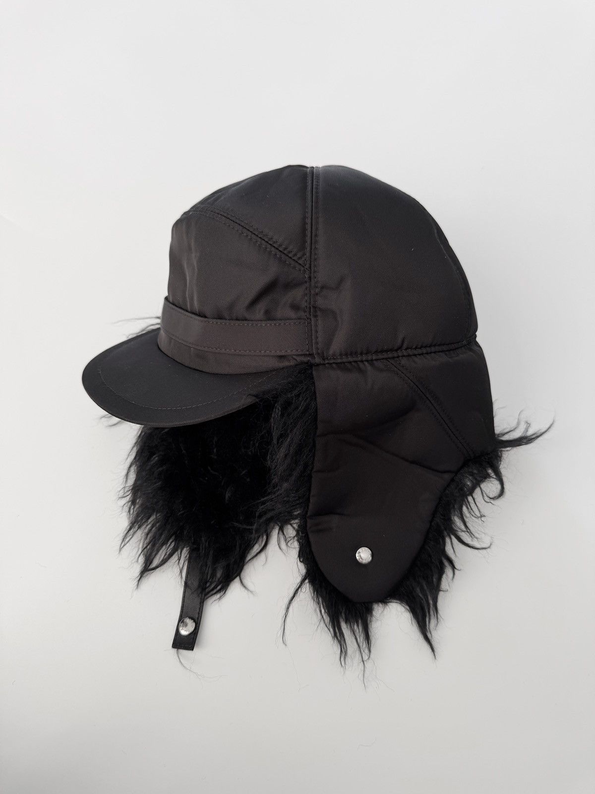Prada Prada Fur Nylon Hat Size ONE SIZE - 2 Thumbnail
