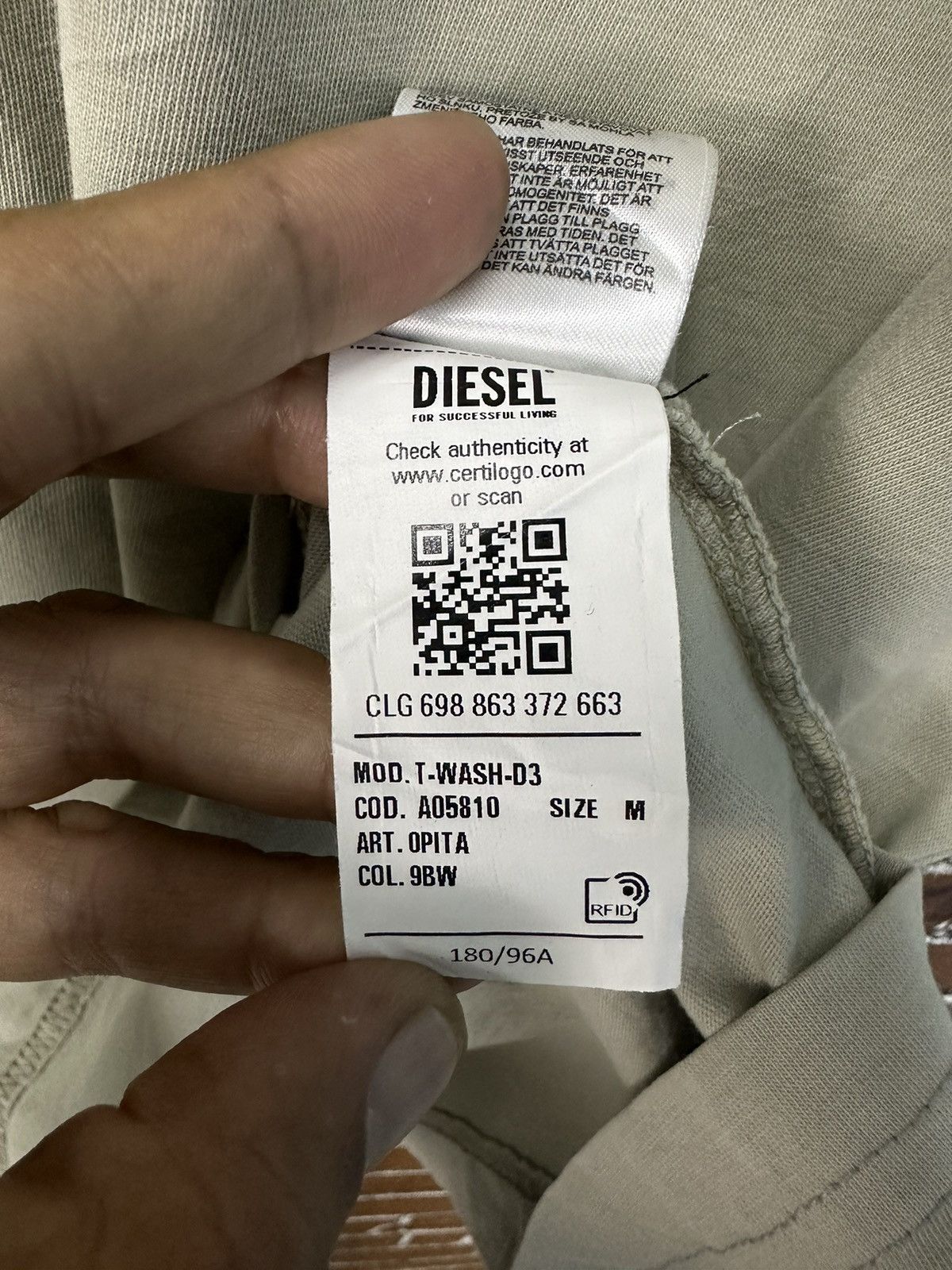 Diesel Diesel Italian Glamour Tshirt A953 Size US L / EU 52-54 / 3 - 10 Thumbnail