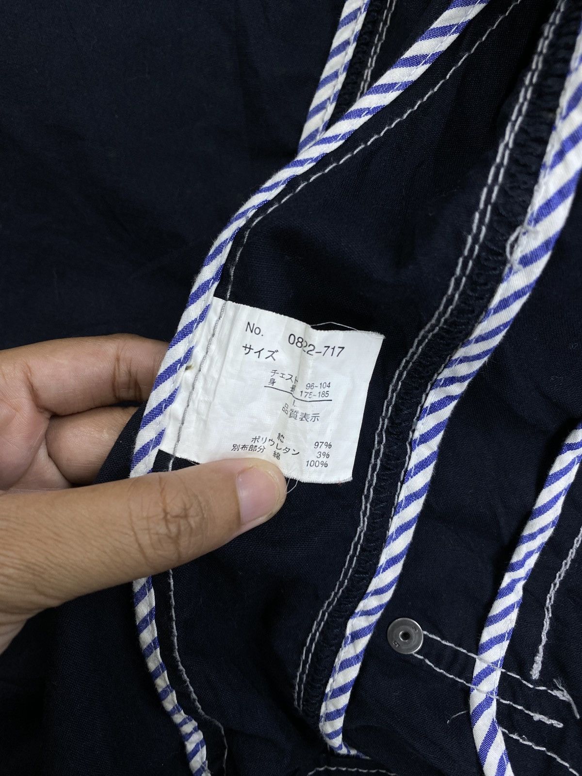 Japanese Brand Vtg Oilcake Premium Black Double Collar Jacket Size US M / EU 48-50 / 2 - 11 Thumbnail