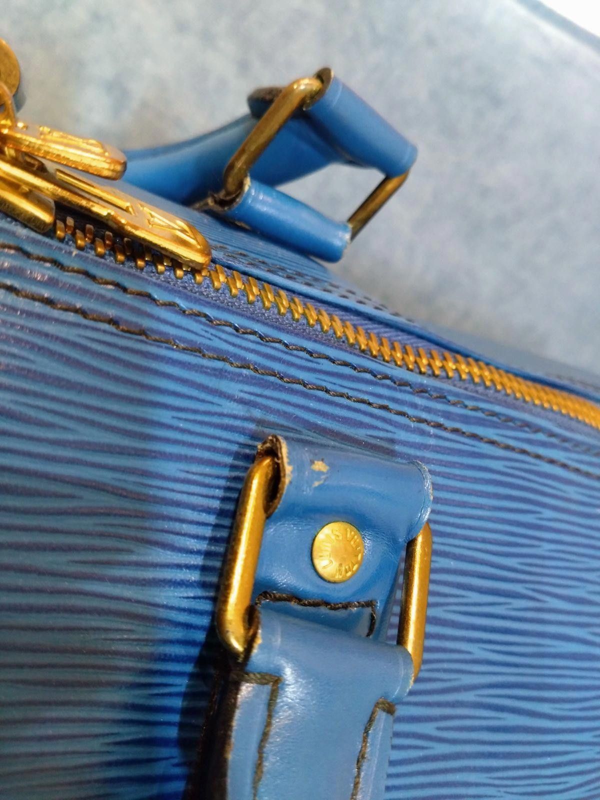 Louis Vuitton Louis Vuitton - Blue Epi Leather Keepall 50 Duffel Bag Size ONE SIZE - 5 Thumbnail