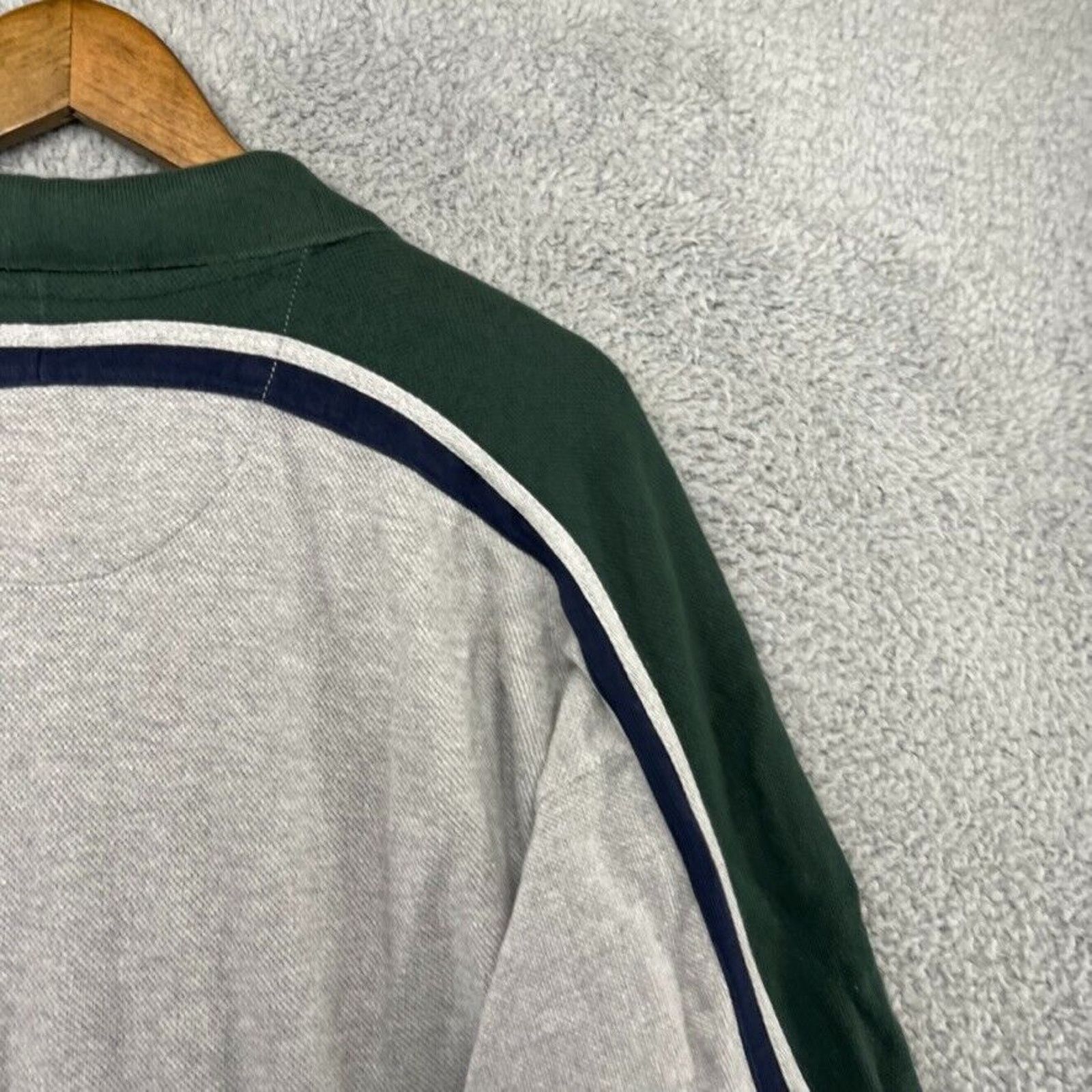 Lee Vintage Lee Dungarees Sweater Men's XL Gray Green 1/4 Zip Size US XL / EU 56 / 4 - 8 Thumbnail