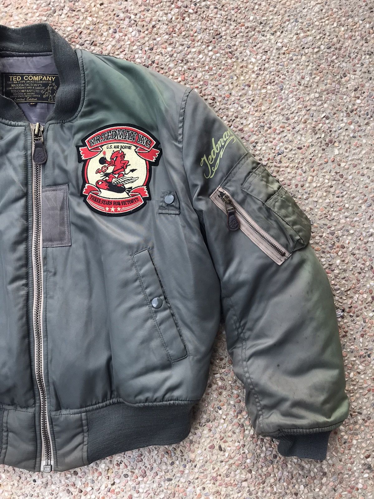 Tedman × Vintage Vintage Ted Man Embroidery Green Army Jacket Size US L / EU 52-54 / 3 - 9 Thumbnail