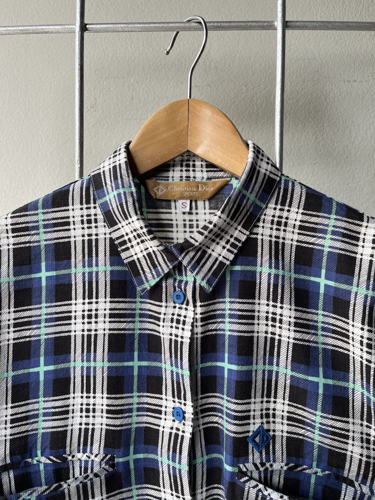 Dior Christian Dior Blue plaid shirt. Size S / US 4 / IT 40 - 2 Thumbnail