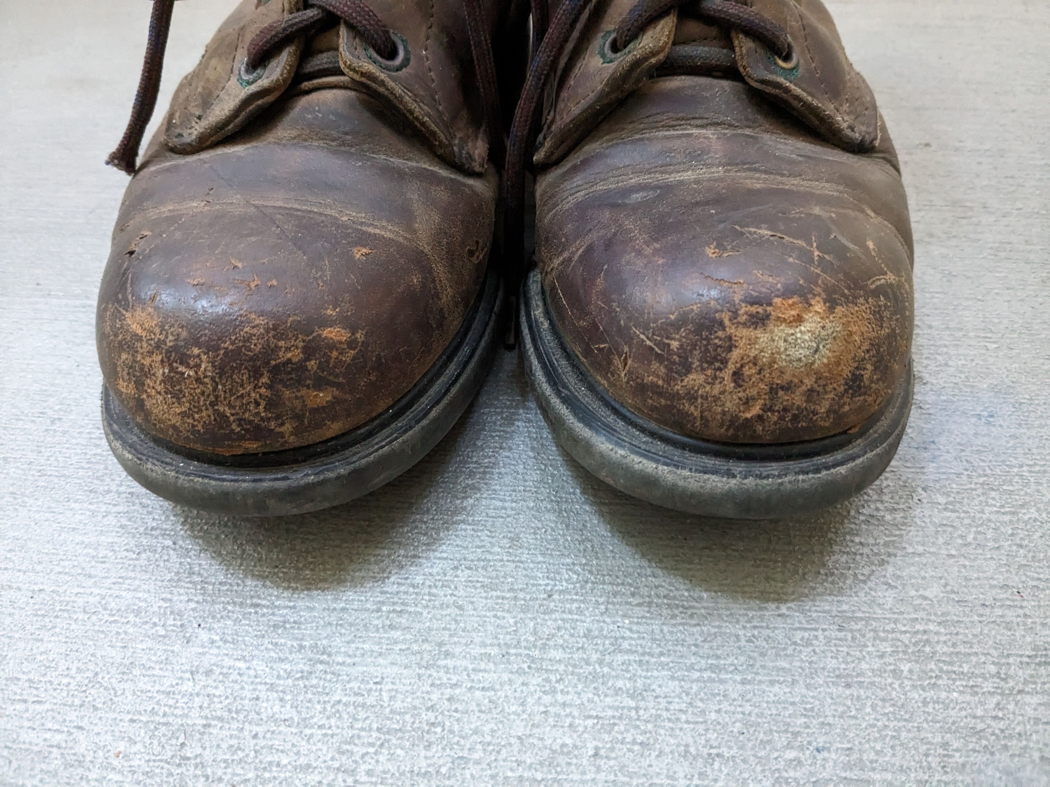 Red Wing × Vintage Vintage Red Wings Work Boots 6 D Combat Brown Leather Size US 6 / EU 39 - 2 Thumbnail