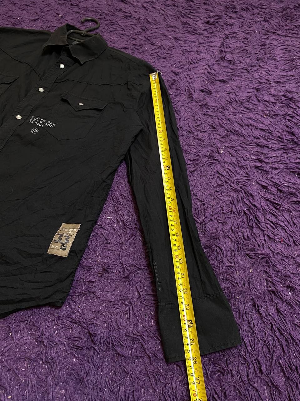 G-Star crazy Y2K GS3301 shirt black G-Star Raw Vintage big print Size US XL / EU 56 / 4 - 13 Thumbnail