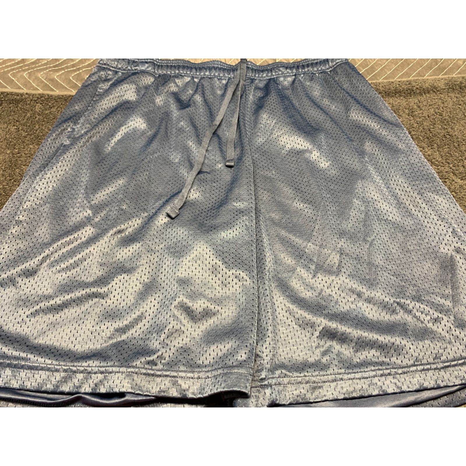 Reebok REEBOK Mens Basketball Shorts Active Athletic Navy Blue XXL Elastic Drawstring 2XL Regular Men Size US 39 - 2 Thumbnail