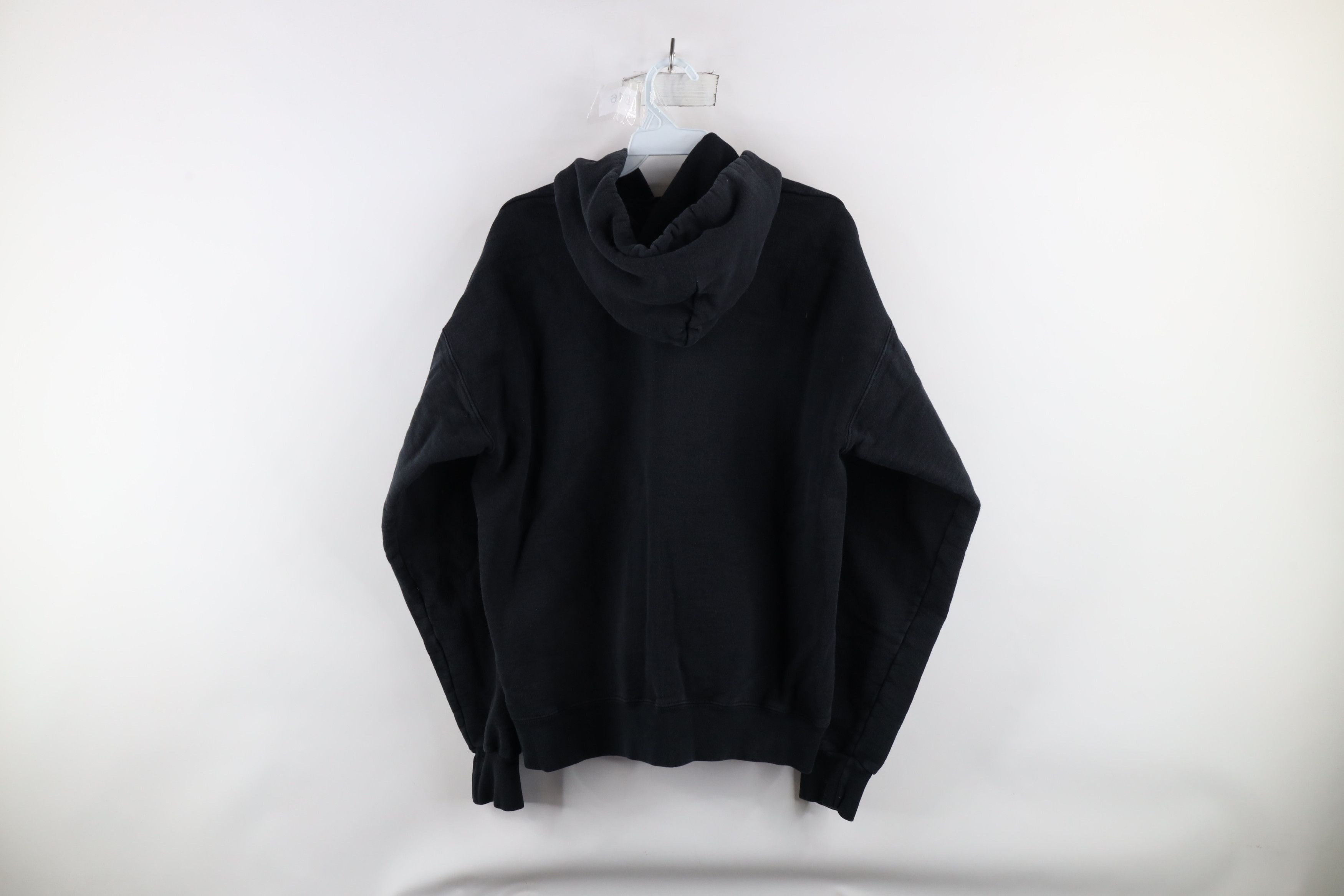 Vintage Vintage 90s Streetwear Heavyweight Hoodie Sweatshirt Black Size US M / EU 48-50 / 2 - 6 Thumbnail
