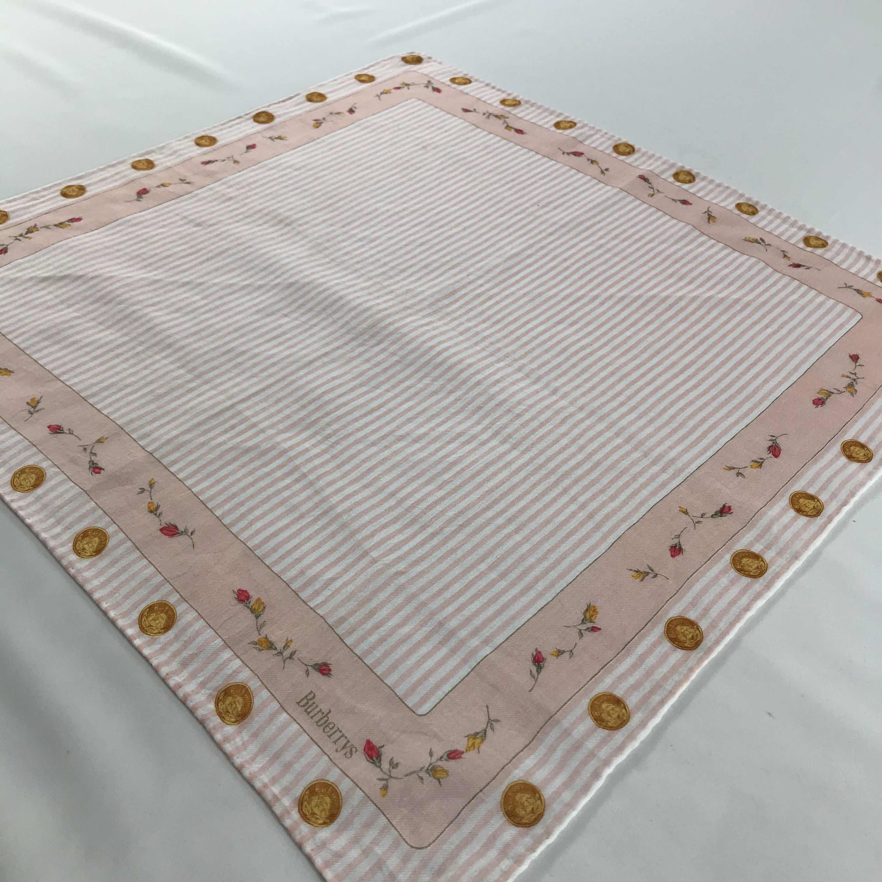 Burberry × Vintage Burberry Bandana / Handkerchief / Neckerchief - S1528 Size ONE SIZE - 2 Thumbnail