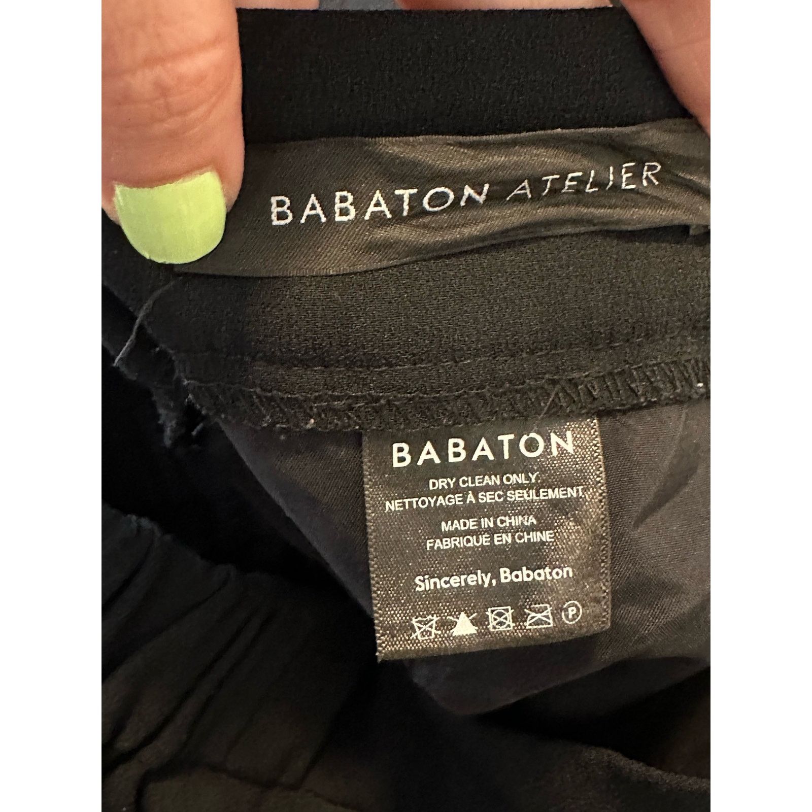Aritzia Babaton Atelier black pleated pull on pants size 00 Size 24" / US 00 / IT 34 - 5 Thumbnail