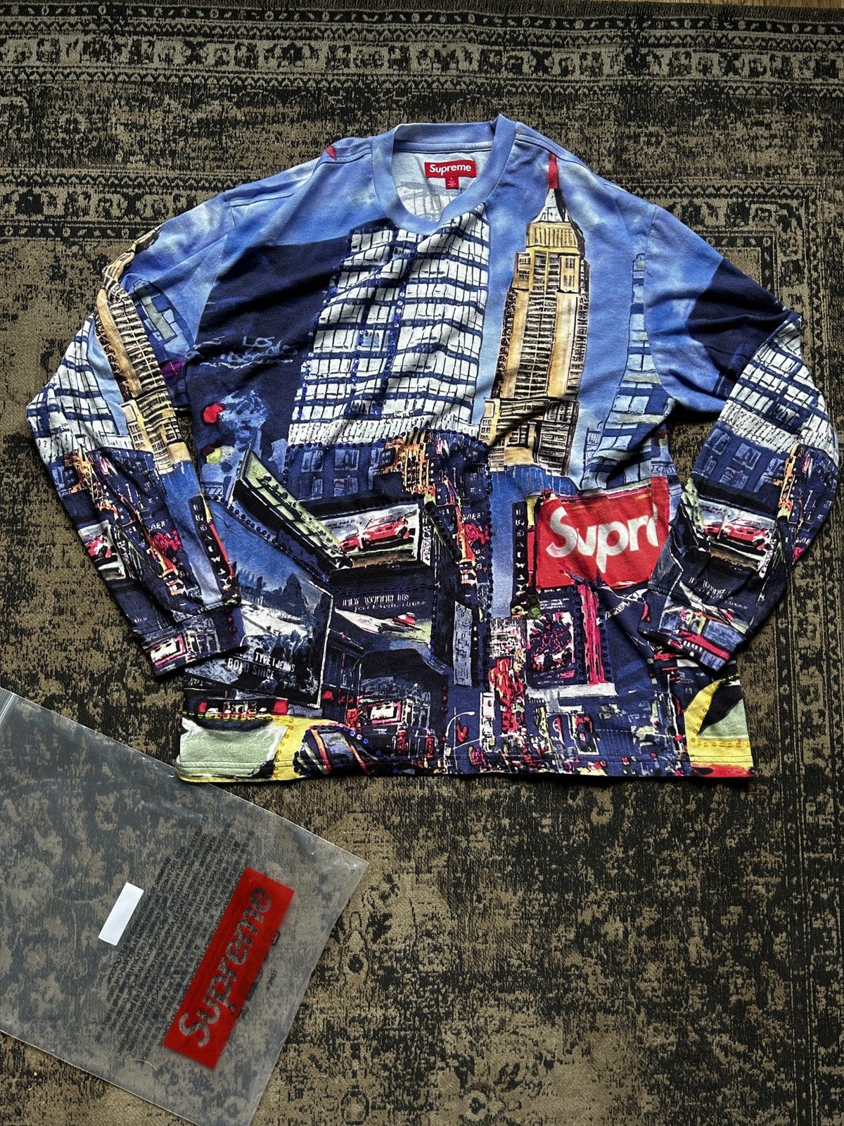 Supreme Supreme Skyline Sequin L/S Top - Day | Grailed