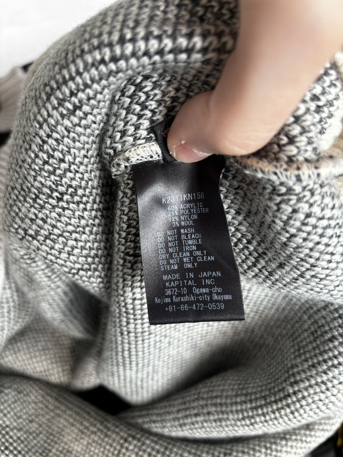 Kapital Kountry Kapital 8G newspaper knit sweater Size US M / EU 48-50 / 2 - 13 Thumbnail