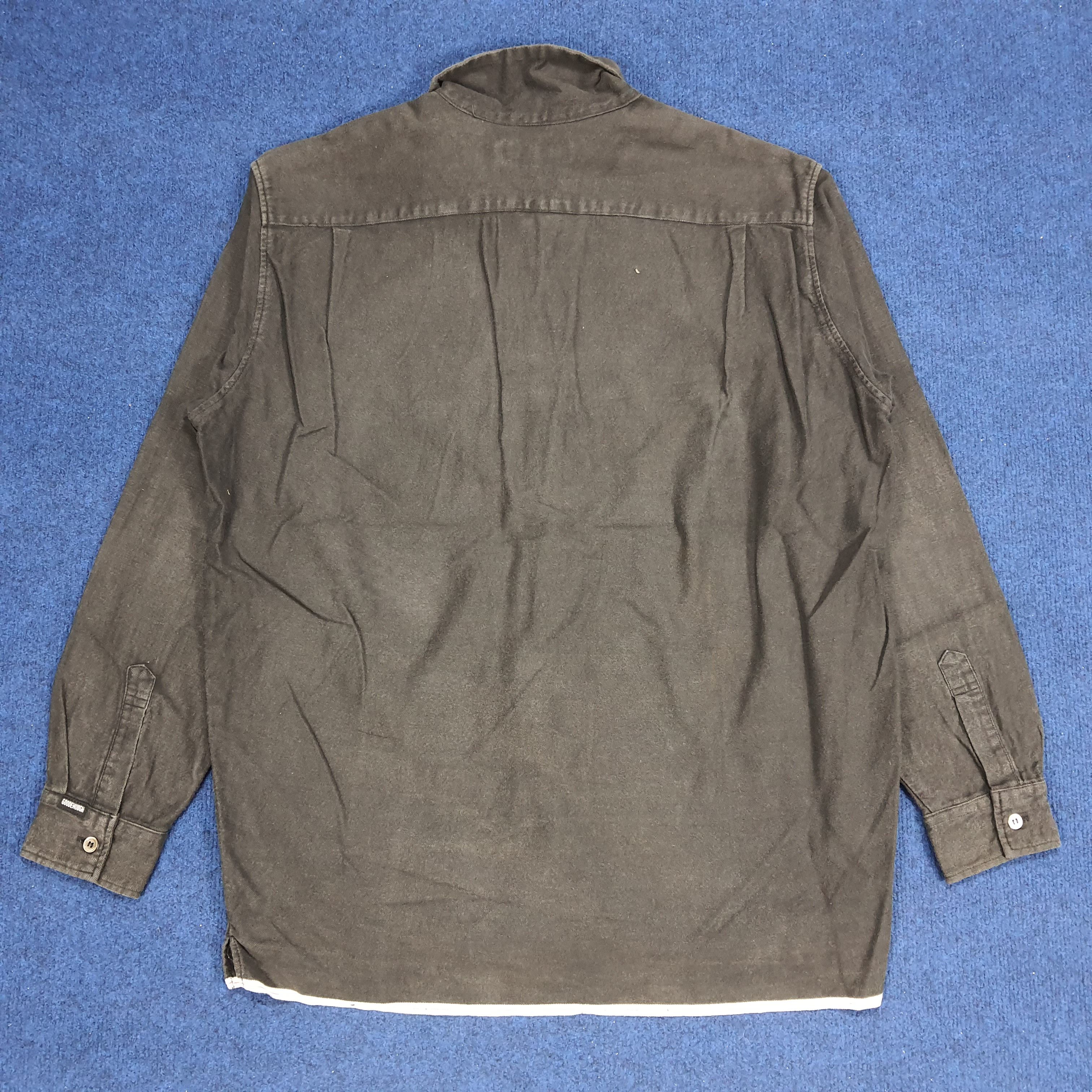 Good Enough × Japanese Brand × Vintage Vintage Good Enough Plain Long Sleeve Button Up Shirt Size US L / EU 52-54 / 3 - 3 Thumbnail