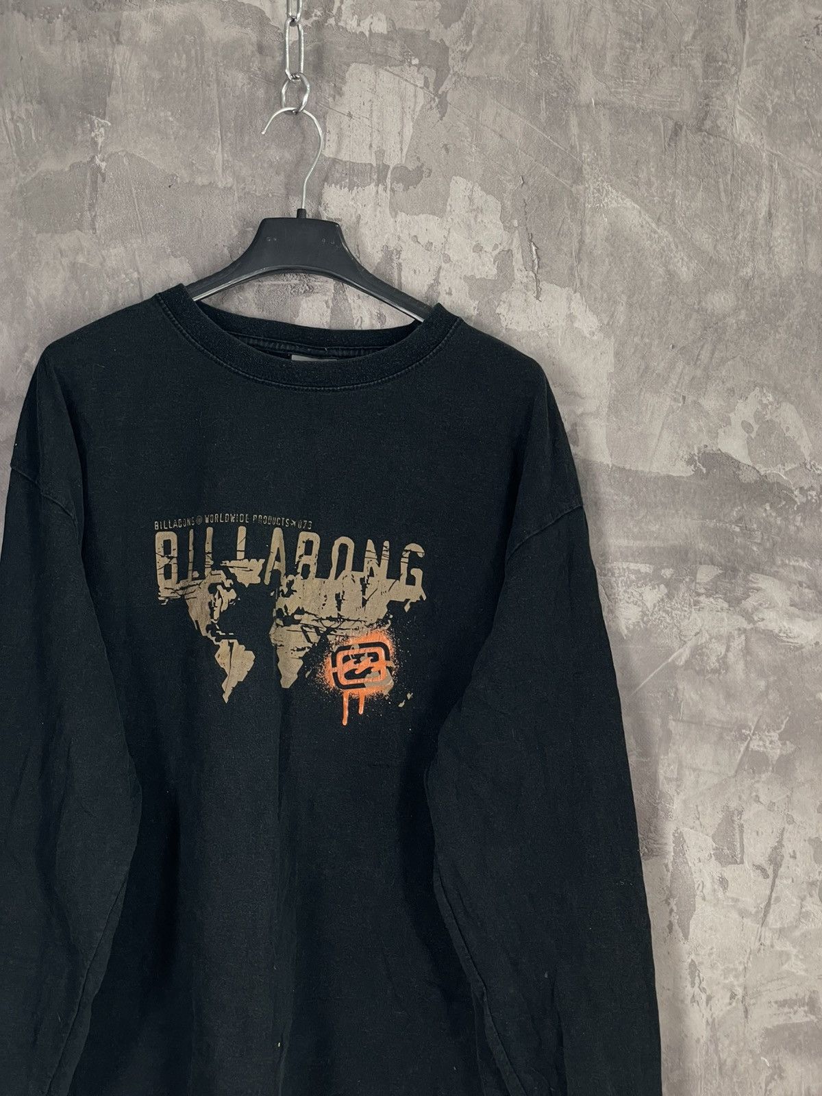 Billabong × Vintage BILLABONG Vintage Sweatshirt Y2k Style Overprint Longsleeve Size US L / EU 52-54 / 3 - 4 Thumbnail