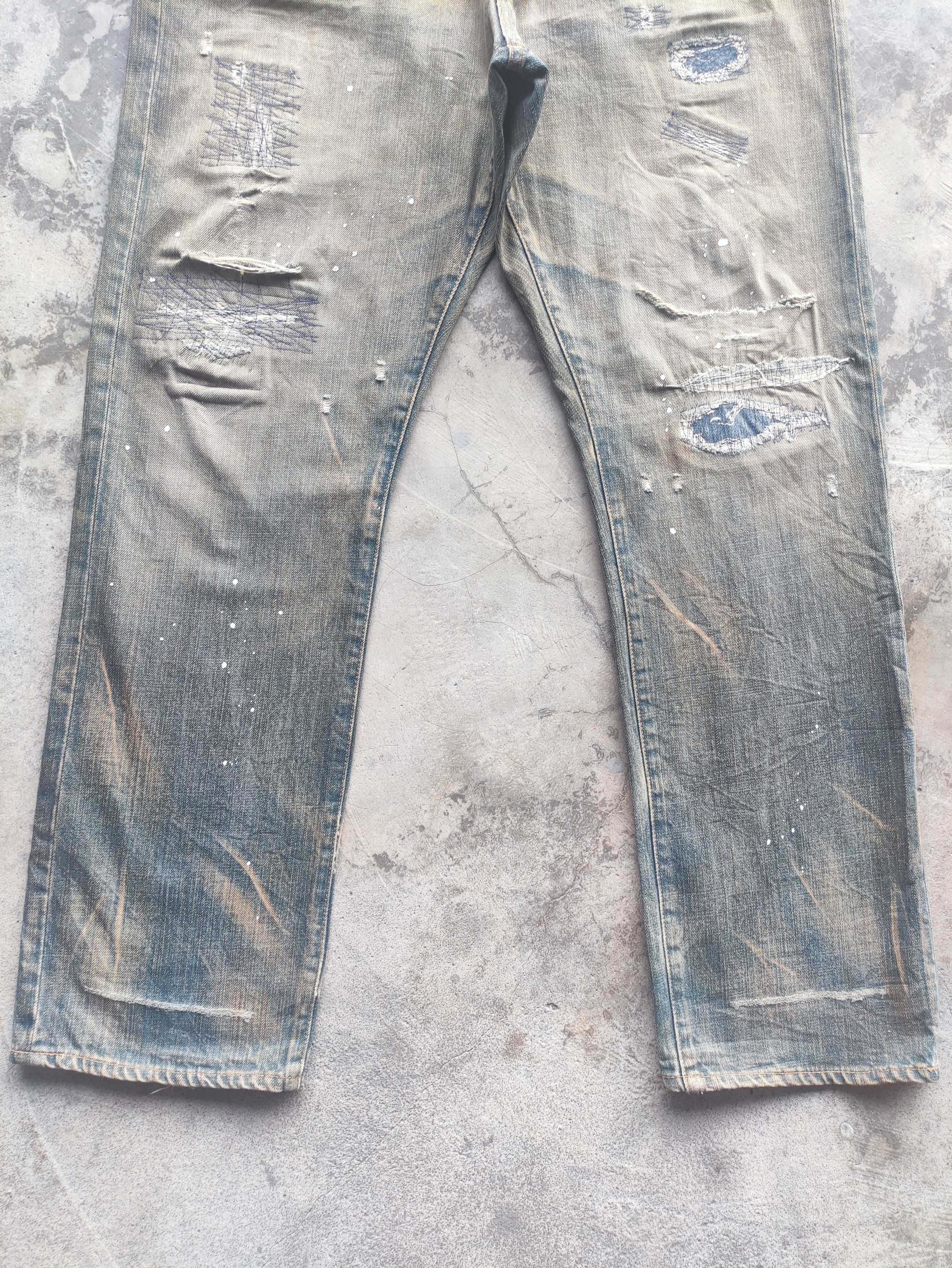 Japanese Brand Vintage Japanese Rusty Jeans Distressed Pants Denim W36 Size US 36 / EU 52 - 5 Thumbnail