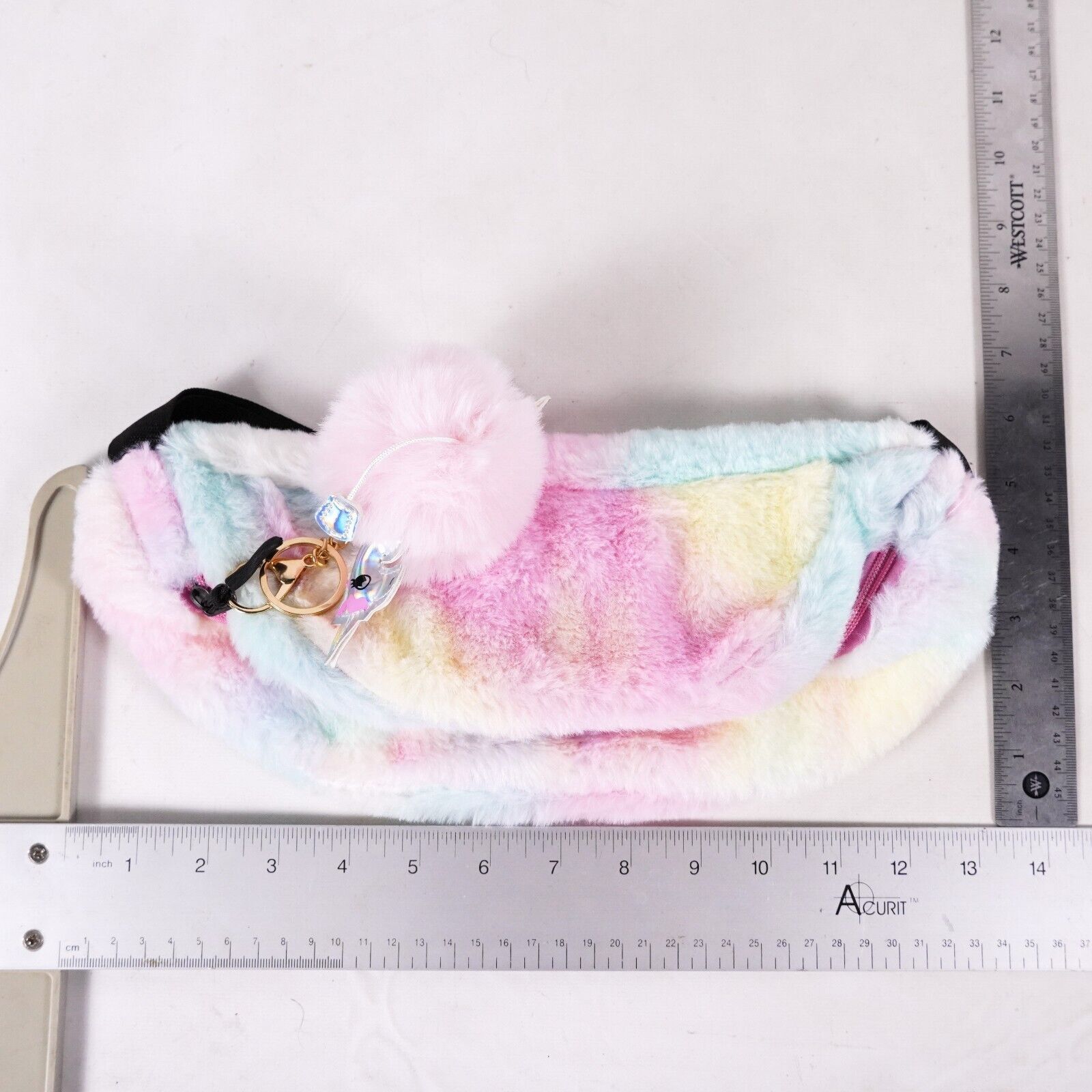 Other Unicorn Soft Fuzzy Plush Fanny Pack Waist Bag Purse Pink Size ONE SIZE - 6 Thumbnail