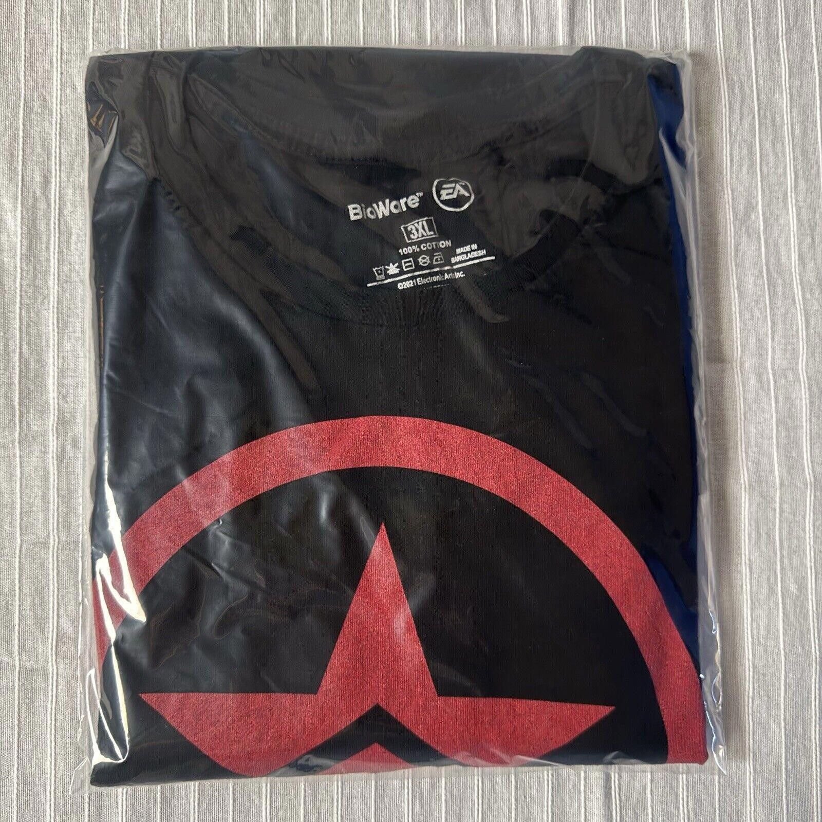 Designer VTG BioWare Mass Effect 2 Renegade T-Shirt Sz Men's 3XL N7 Size US XXL / EU 58 / 5 - 8 Thumbnail