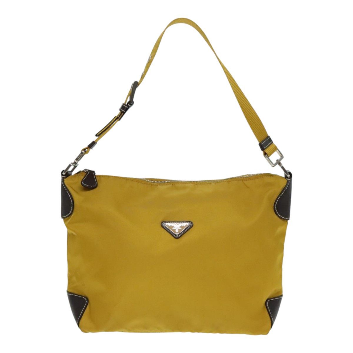 Prada Re-Nylon Yellow Synthetic Shoulder Bag (Pre-Owned) Size ONE SIZE - 1 Thumbnail