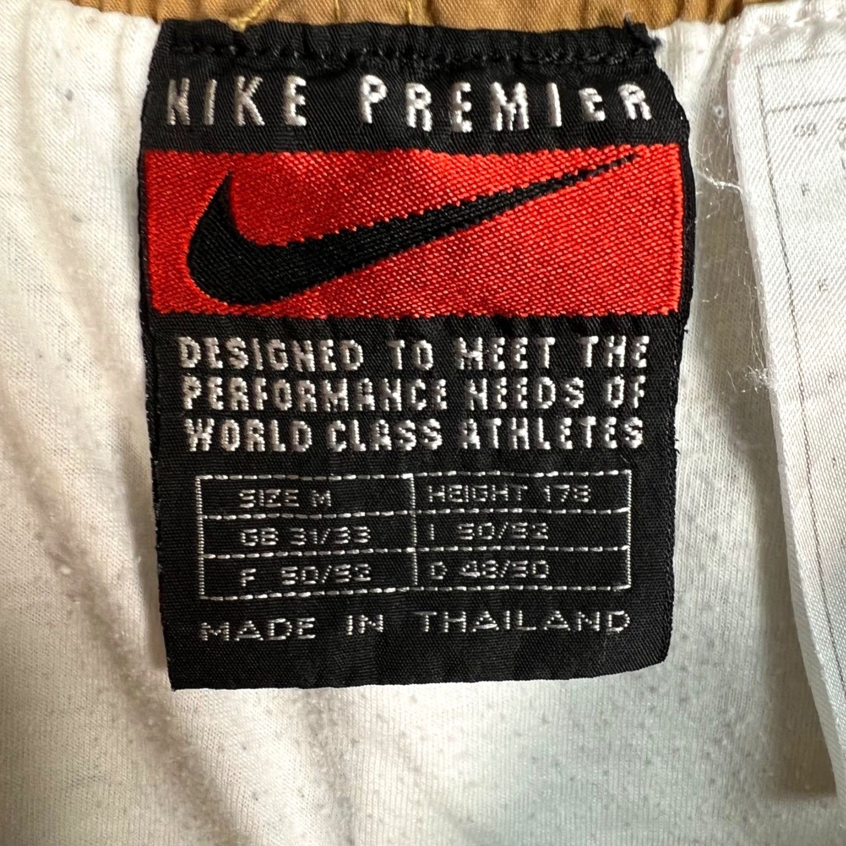 Nike Nike Premier Mens Size Medium White Athletic Shorts With Tan Trim Size 32" / US 10 / IT 46 - 3 Thumbnail