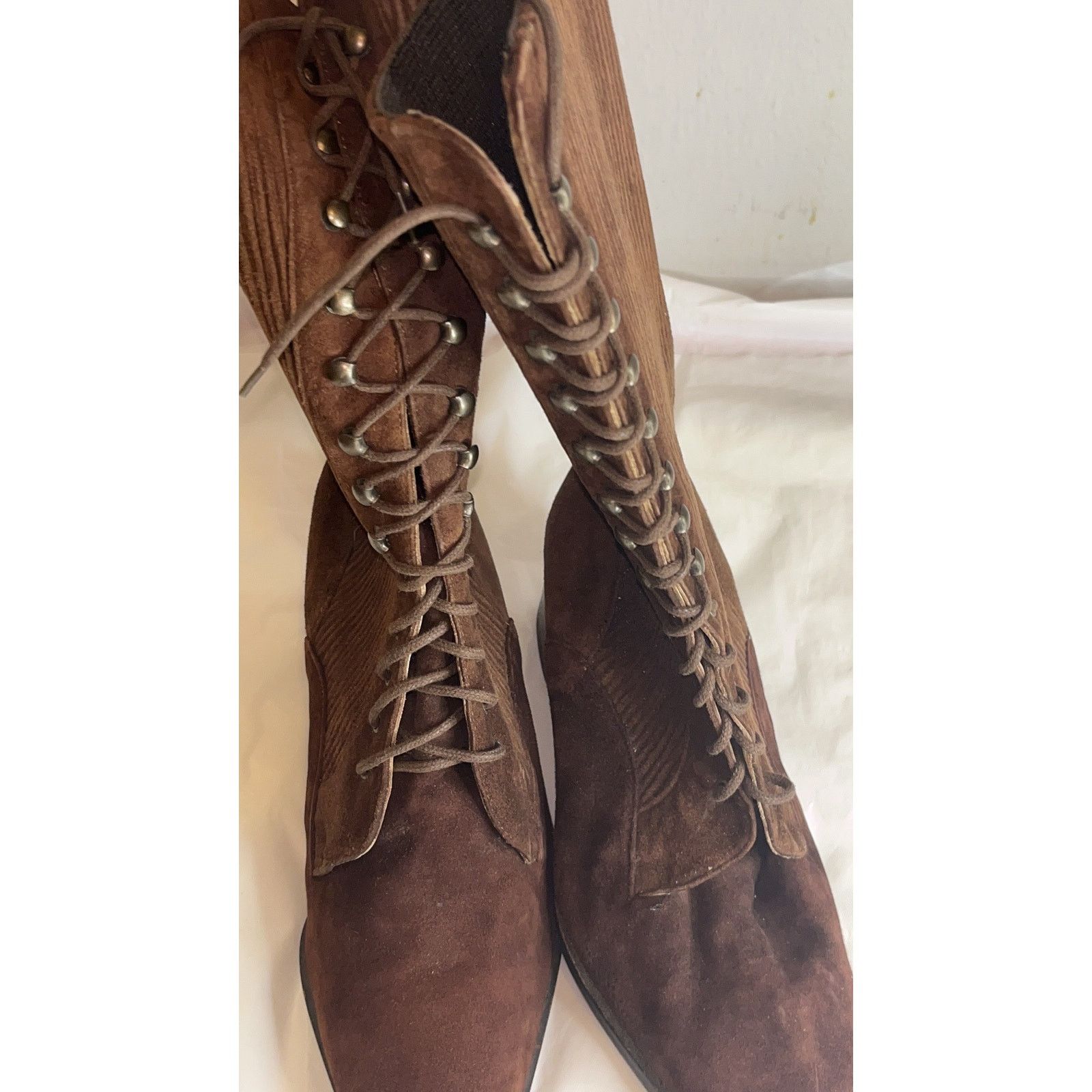 Other FRANCESCO RUGGERI Suede Brown Boots - Size 37 Size US 7 / IT 37 - 11 Thumbnail