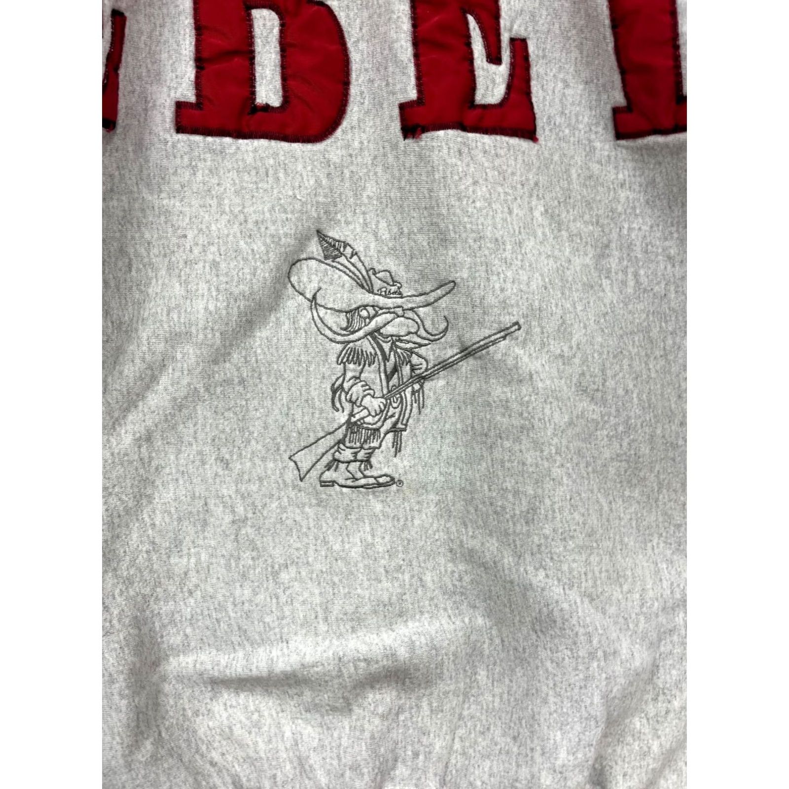 Vintage VINTAGE Legends Athletic Rebels Graphic Sweatshirt Gray & Red Crewneck L Unisex Adults Pullover Winter Apparel Mens Womens Size US L / EU 52-54 / 3 - 6 Thumbnail
