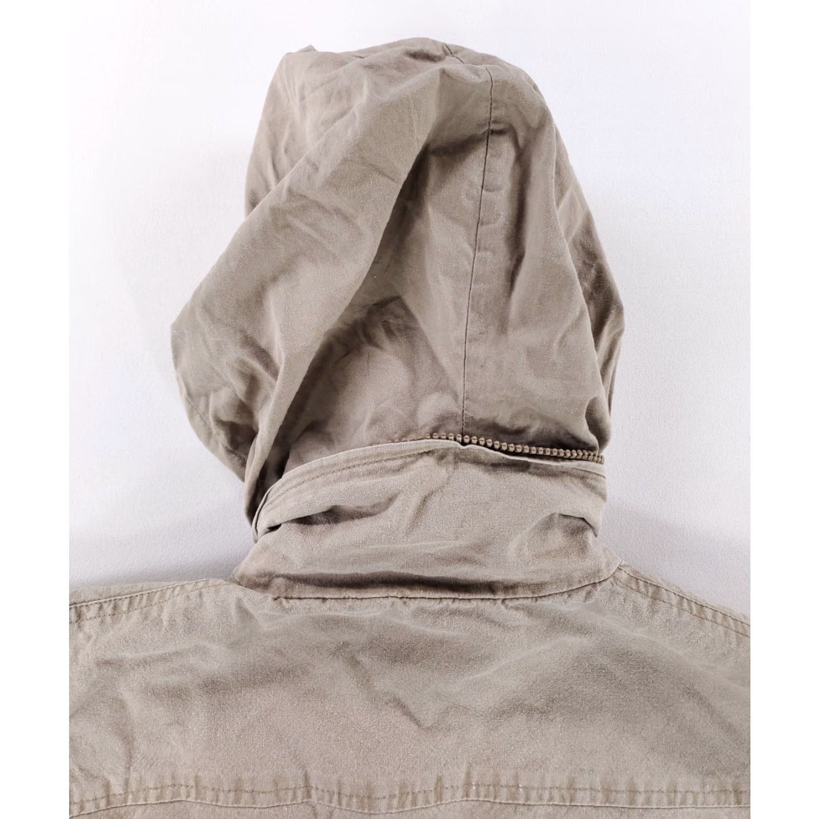Banana Republic VINTAGE Banana Republic Vest Hooded Safari 80s 90s Mens S Beige Cotton Hunting Fishing Cargo Hooded Vest Mens S Size US S / EU 44-46 / 1 - 7 Thumbnail