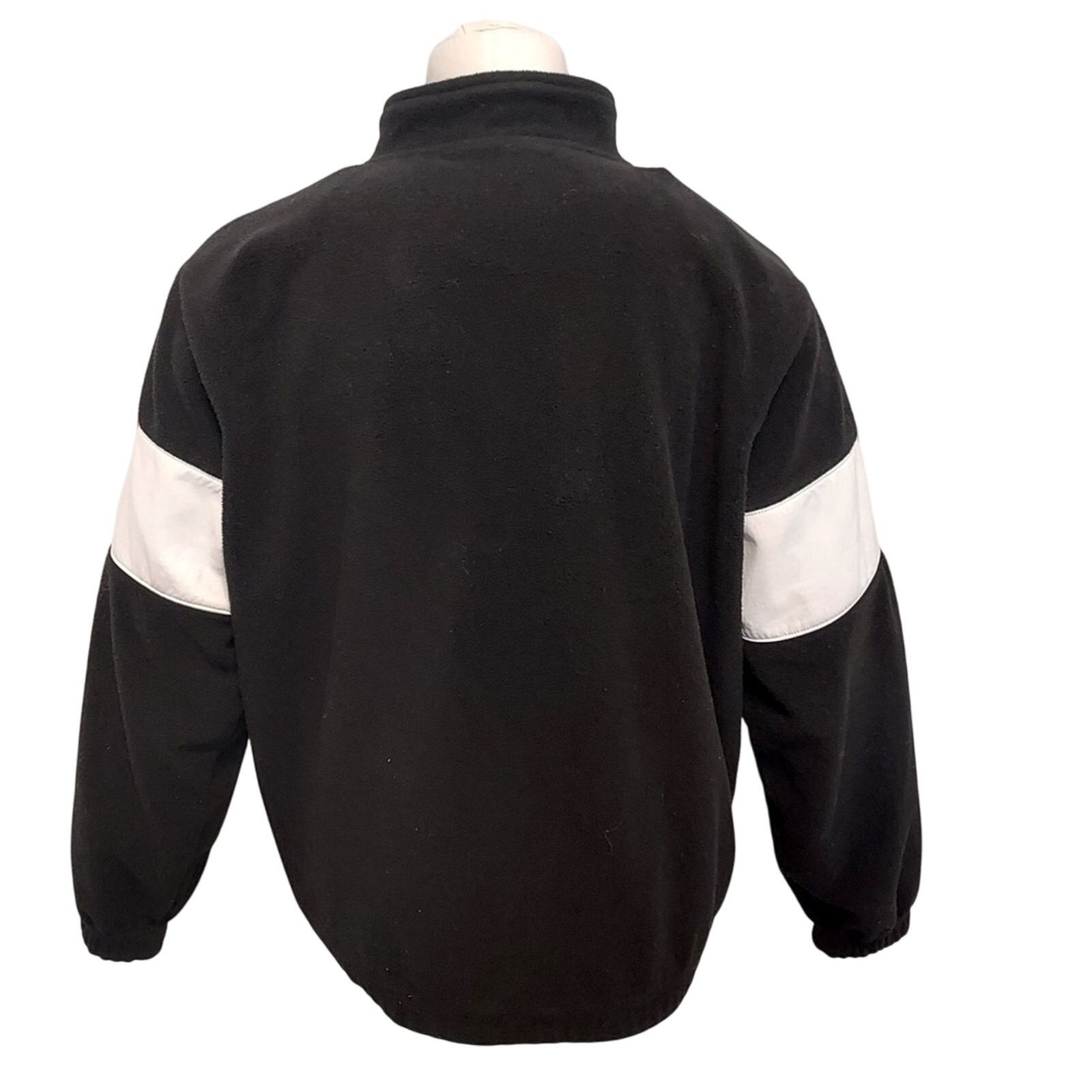 Fila FILA Retro 80's Black Neon White Fleece Quarter Ski Sweater Size XL / US 12-14 / IT 48-50 - 2 Thumbnail