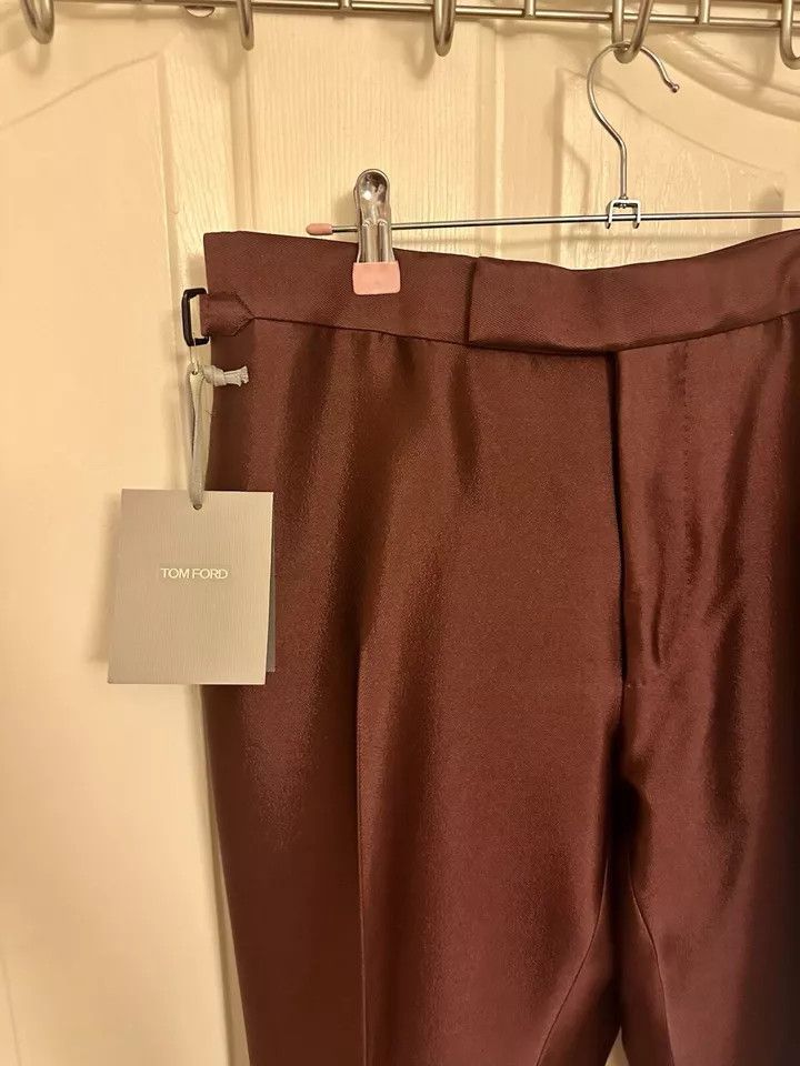 Tom Ford o1ebxxf0225 Suit Trousers Pant in Burgundy Size US 36 / EU 52 - 4 Thumbnail