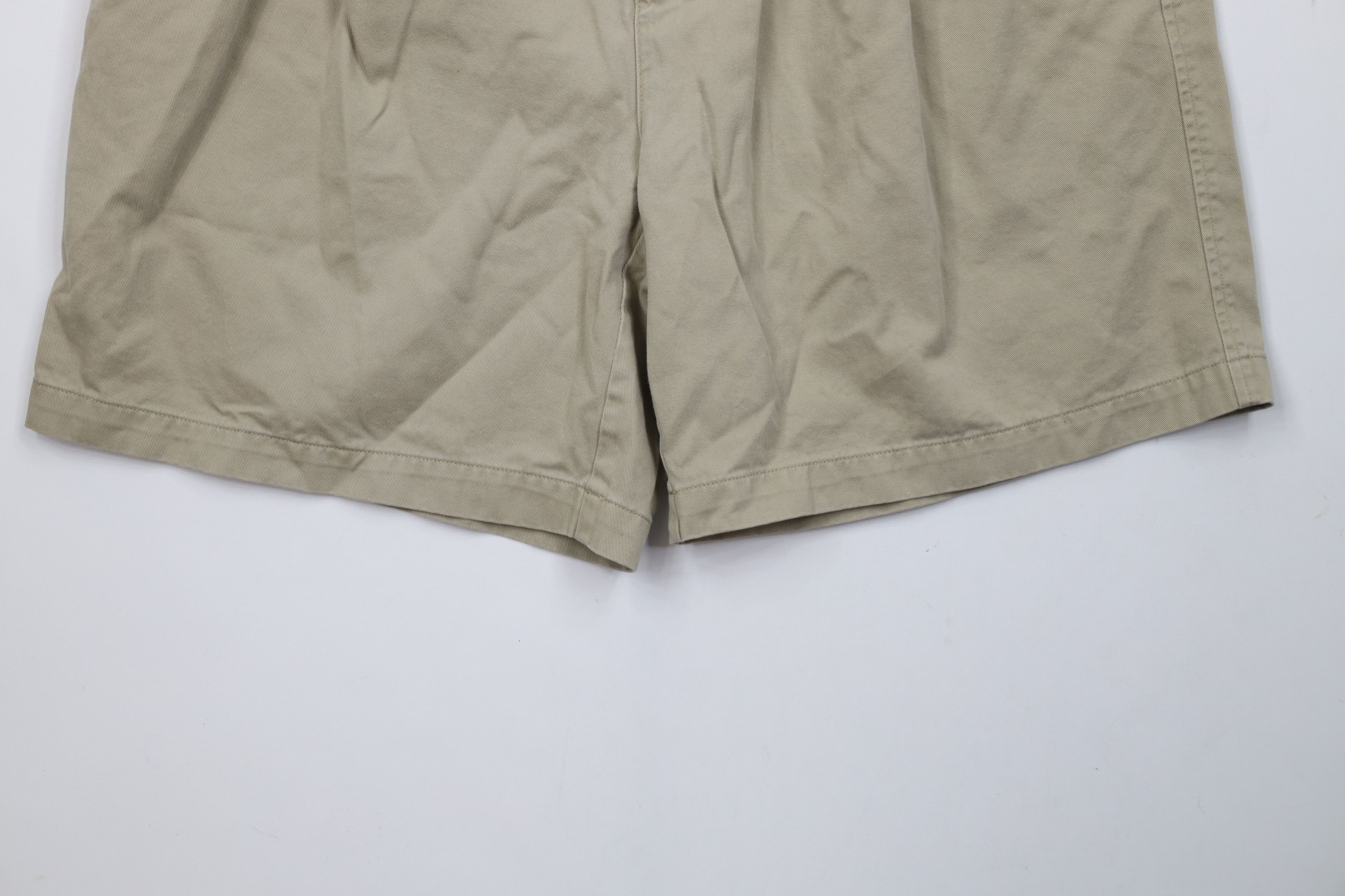 Tommy Hilfiger × Vintage Vintage 90s Tommy Hilfiger Above Knee Chino Shorts Beige Size US 36 / EU 52 - 4 Thumbnail