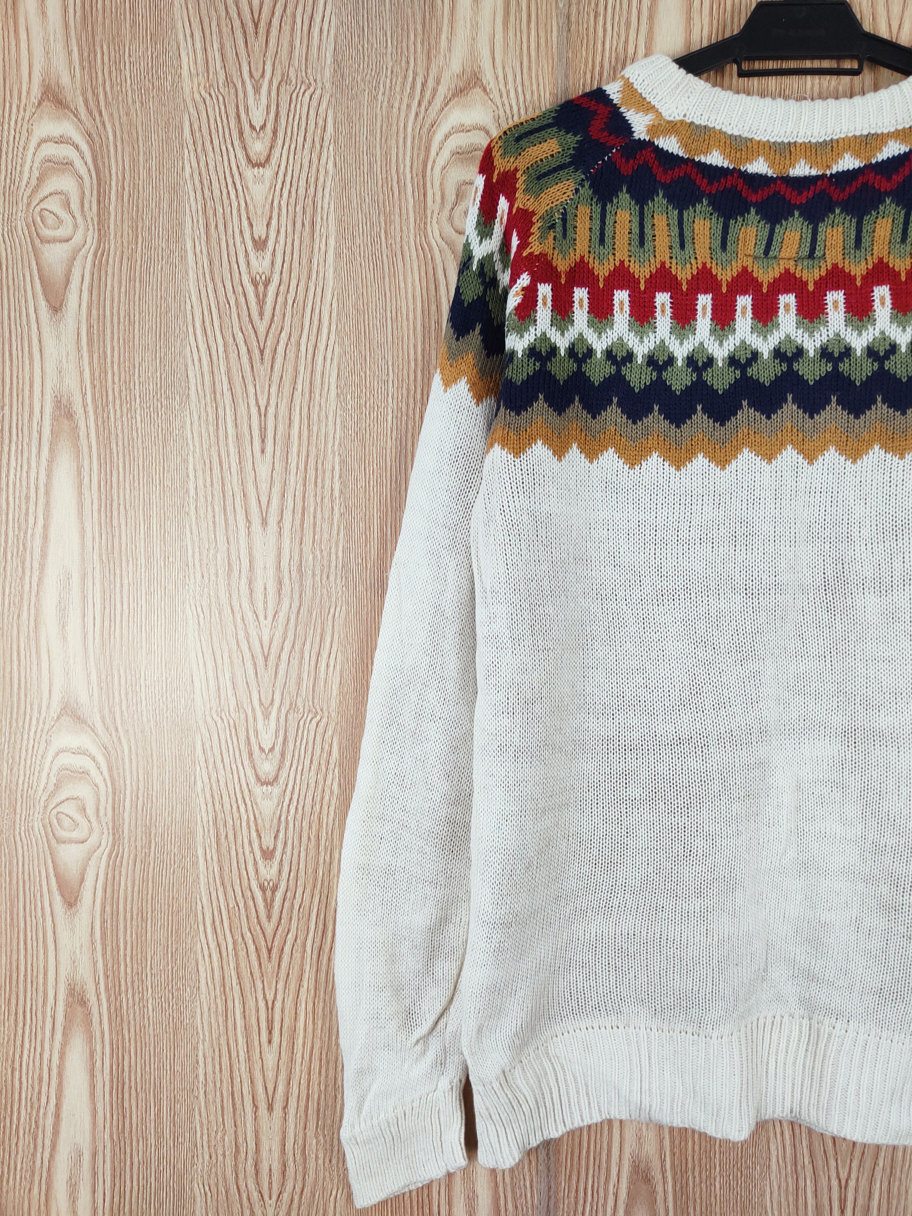 GRN × Homespun Knitwear × Japanese Brand GRN Cream Knitwear Sweatshirts #W316 Size L / US 10 / IT 46 - 9 Thumbnail
