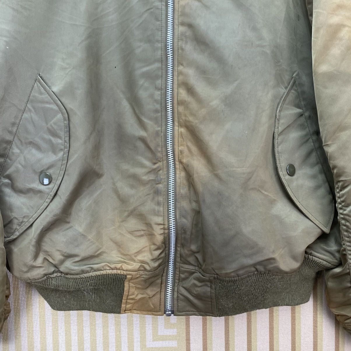 Japanese Brand 🫶Japanese Brand Faded Bomber Type MA 1 Jacket Size US M / EU 48-50 / 2 - 7 Thumbnail