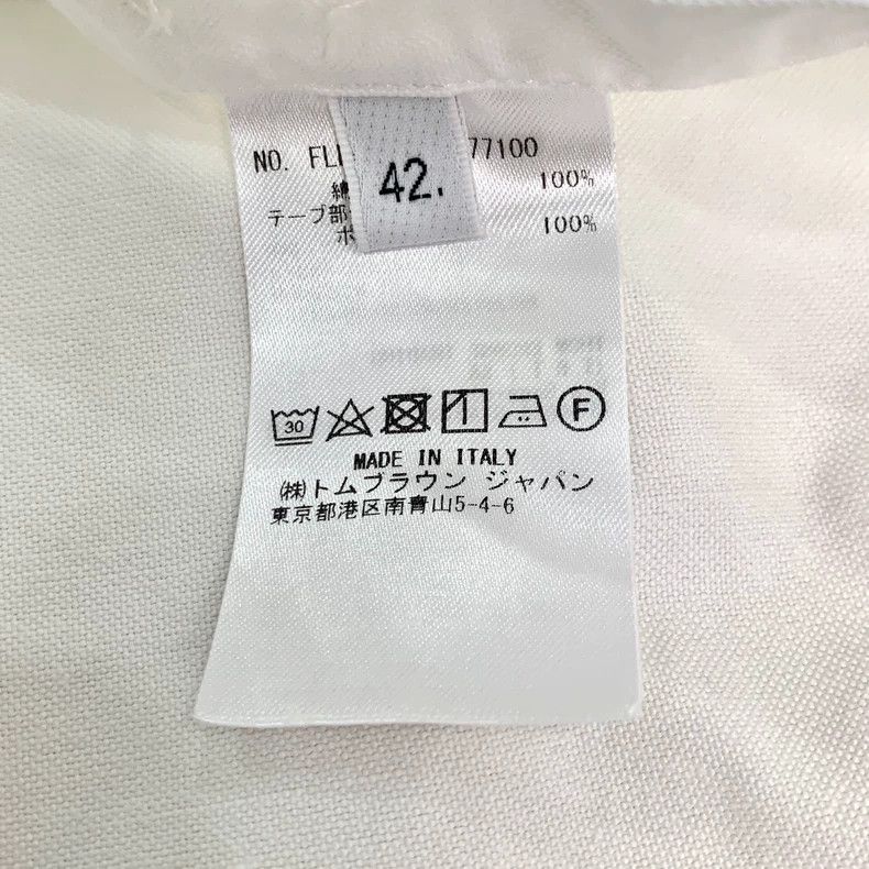 Thom Browne Thom Browne White double-sleeved lapel single-breasted cott Size US XS / EU 42 / 0 - 8 Thumbnail