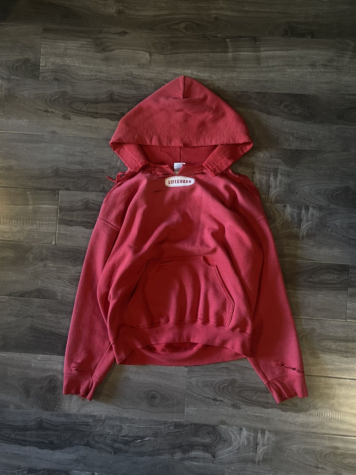 Vintage Vintage LifeGuard Thrashed Hoodie Size US M / EU 48-50 / 2 - 1 Thumbnail