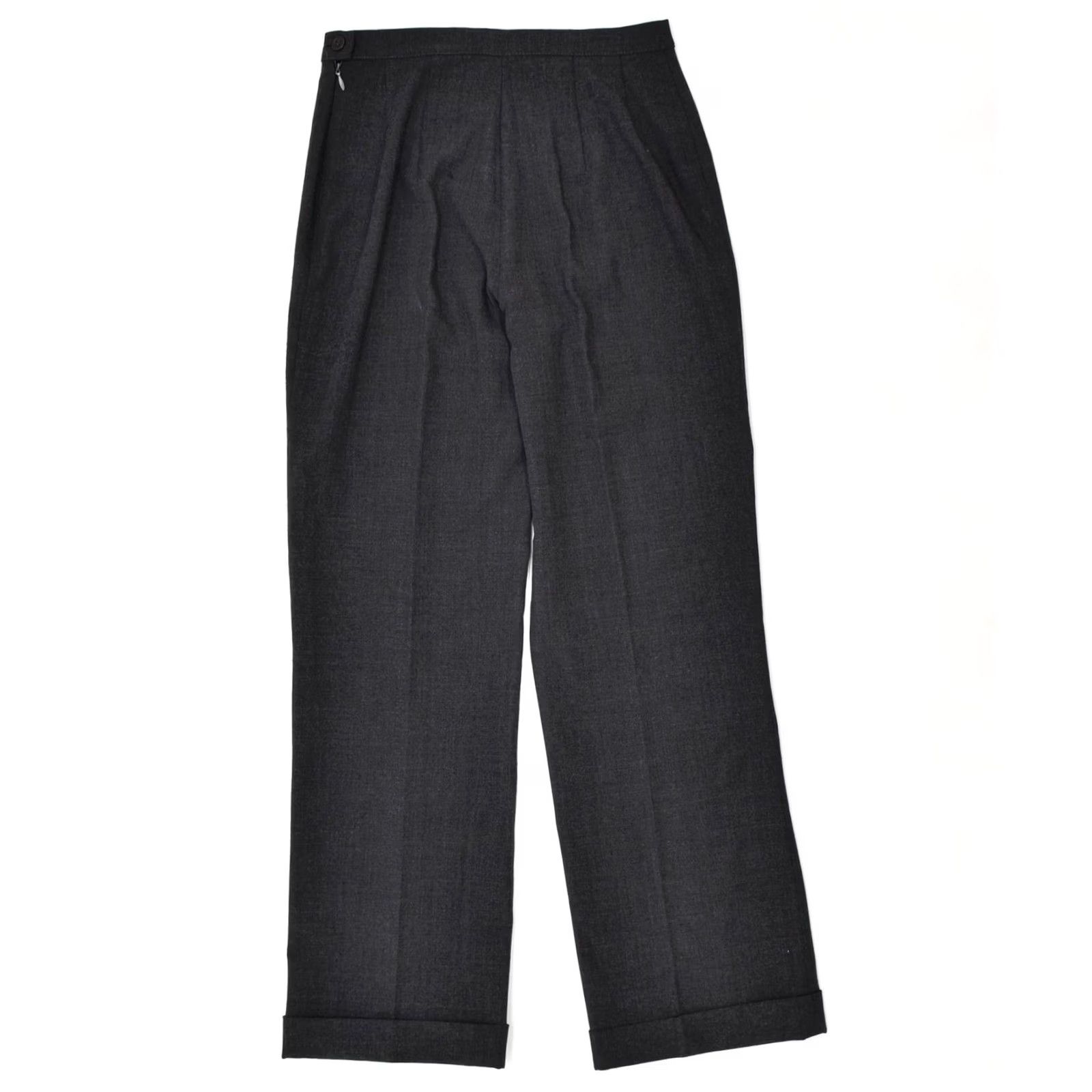 Vintage VINTAGE ESISTO Womens Straight Suit Trousers Grey W26 L28 DA01 Size 26" / US 2 / IT 38 - 2 Thumbnail