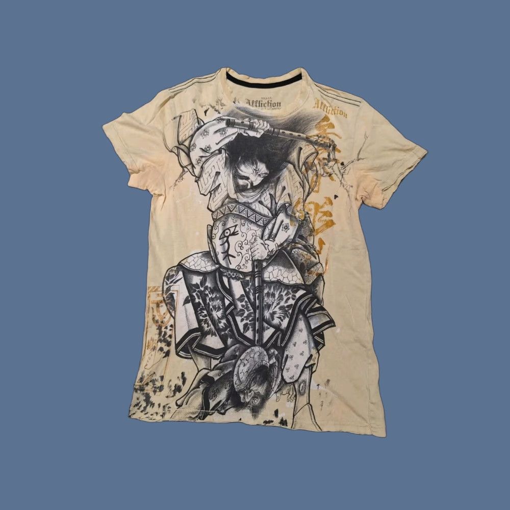 Affliction Affliction T-Shirt Men S Brown Ghost Y2k Fashion Anime Skull Tattoo Hype 90s Size US S / EU 44-46 / 1 - 1 Thumbnail