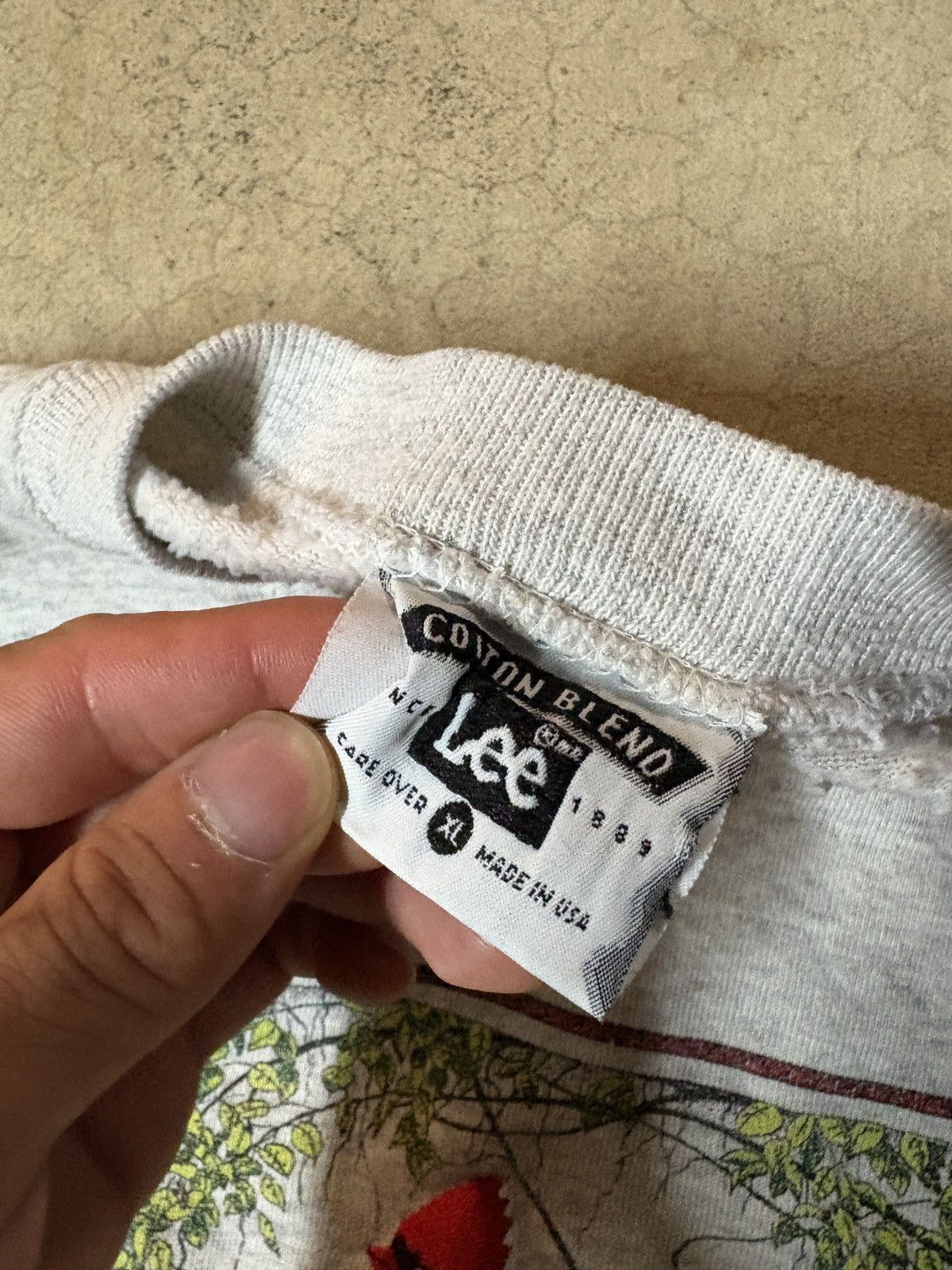 Lee Vintage 90s Lee Cardinal Nature Crewneck Sweatshirt USA Gray Size US XL / EU 56 / 4 - 4 Thumbnail