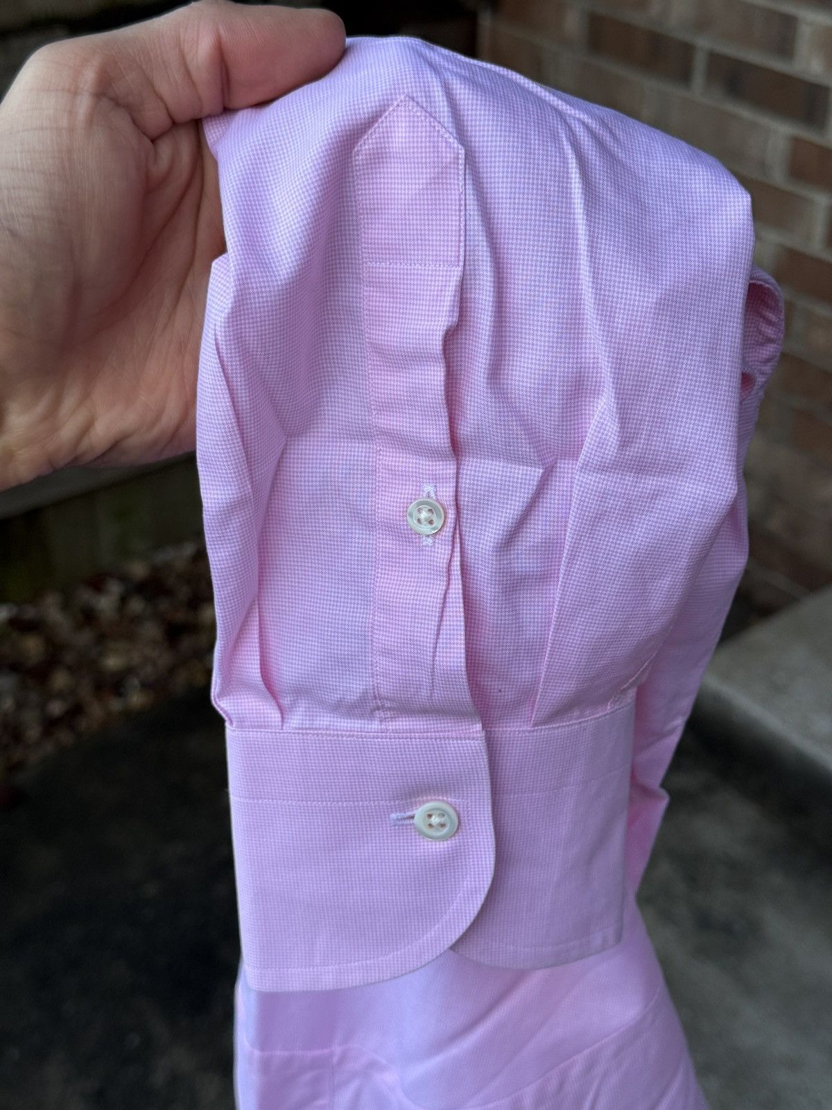 Ledbury Fine Oxford Pink End-On-End Size 36R - 5 Thumbnail
