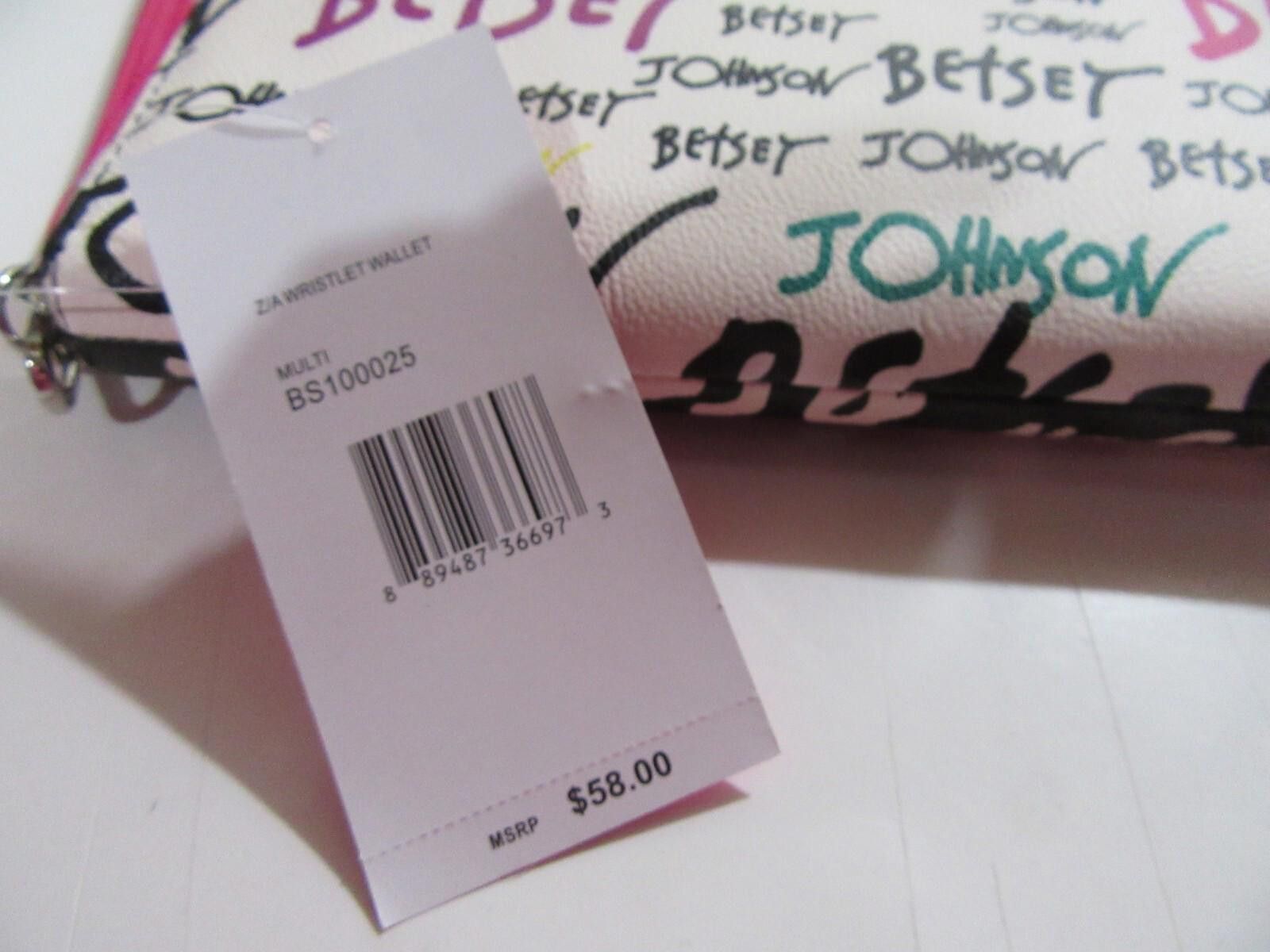 Designer Betsey Johnson Zip Around Wristlet Wallet Signature NWT Size ONE SIZE - 2 Thumbnail
