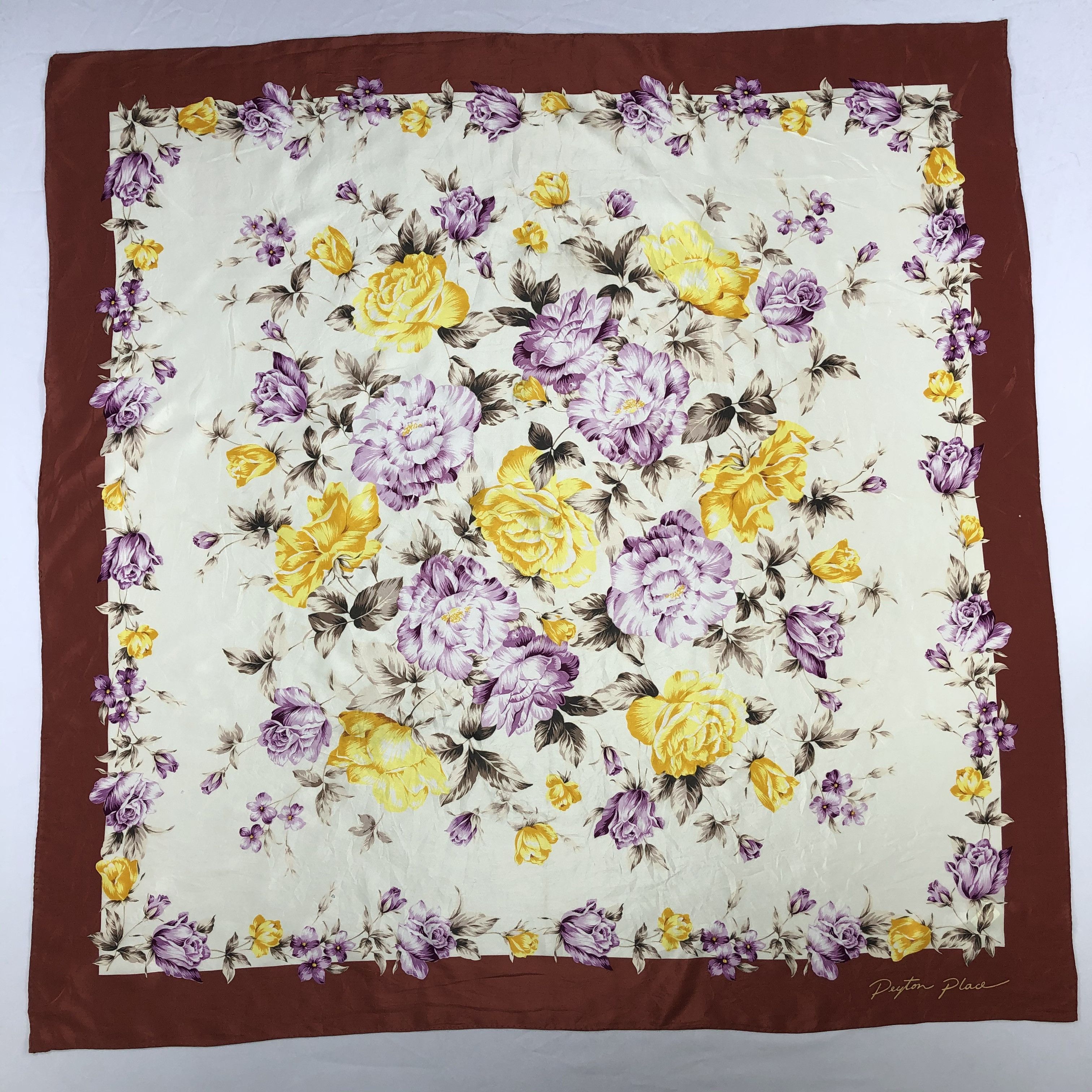 PPFM Vintage Peyton Place Silk Scarf Size ONE SIZE - 2 Thumbnail