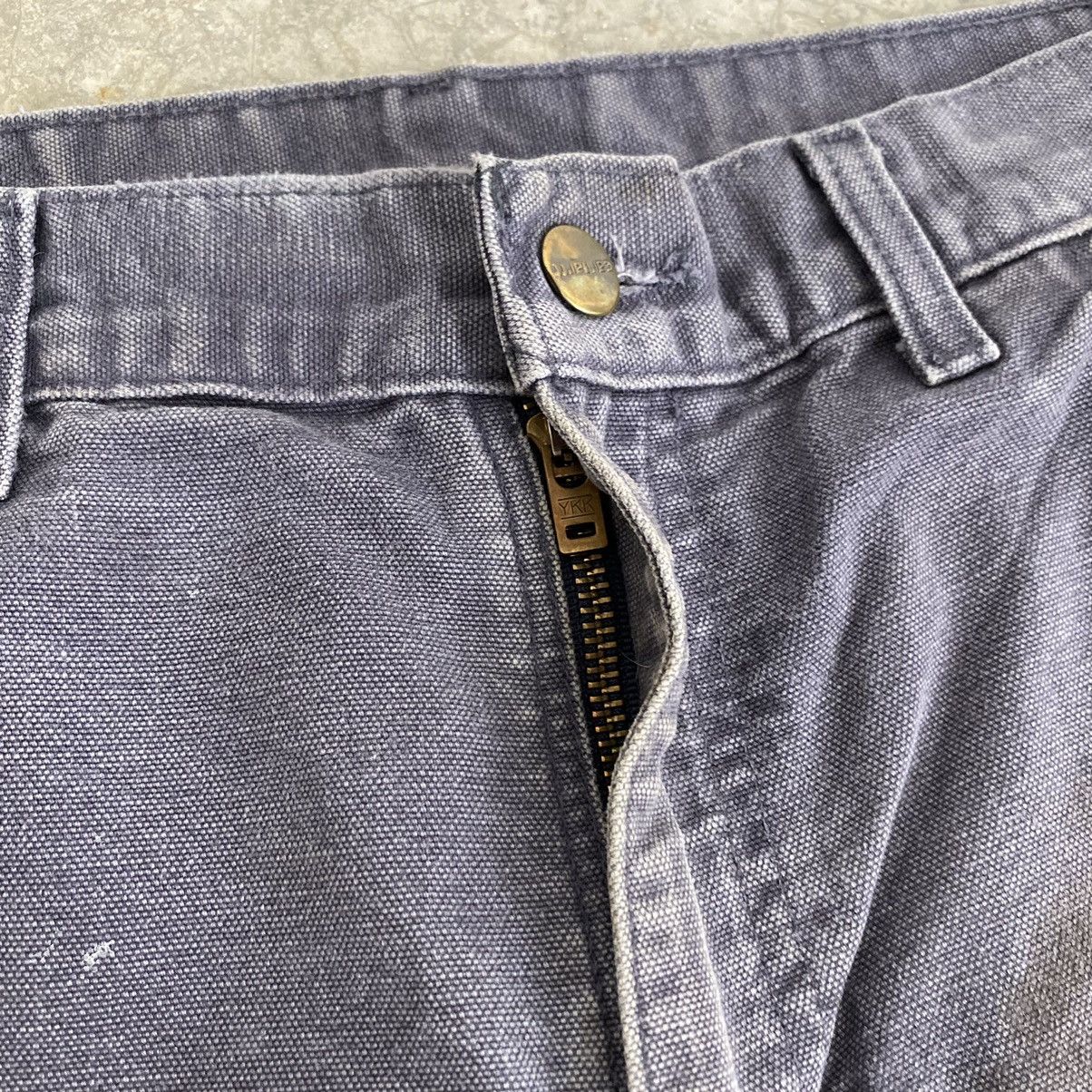 Carhartt VTG Carhartt Faded Petrol Blue Splatter Painter Pants Size US 31 - 13 Thumbnail