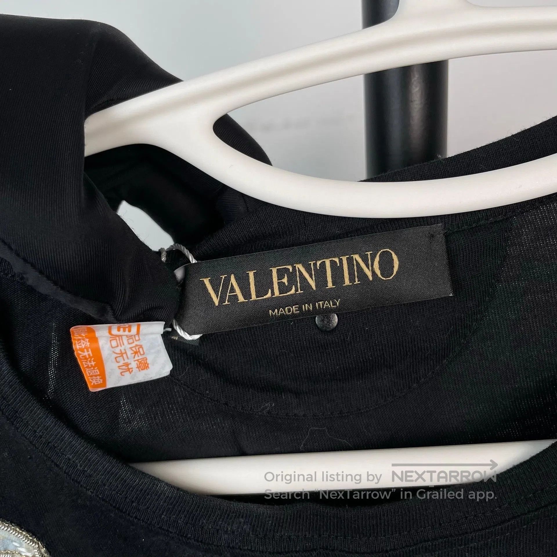 Valentino Valentino Black Embroidered Flamingo Short Sleeve| Size US L / EU 52-54 / 3 - 2 Thumbnail