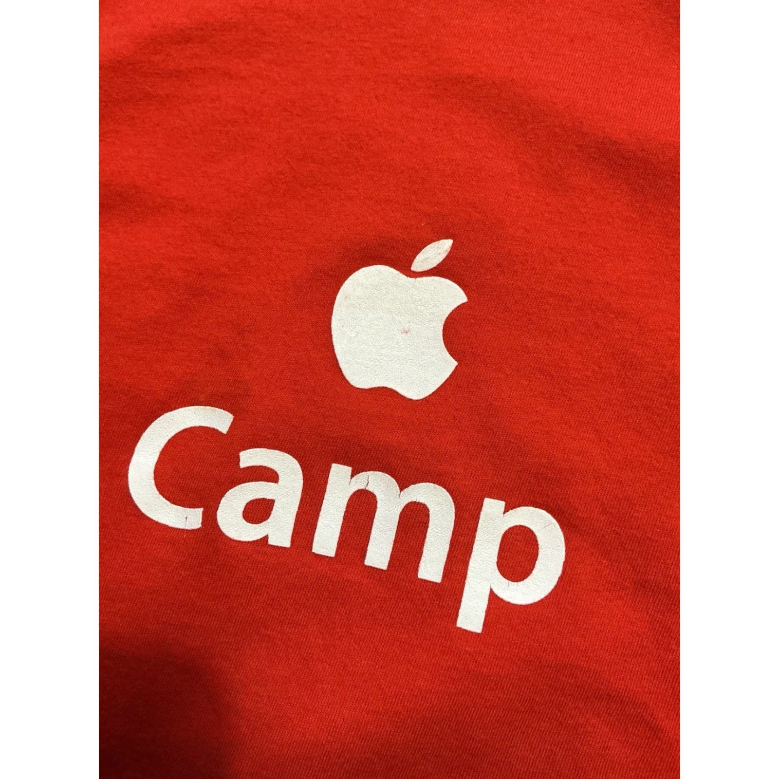 American Apparel VINTAGE Apple Camp The Learning Is On Us American Apparel T-Shirt S Mens Orange Logo Graphic Short Sleeve Small Size US S / EU 44-46 / 1 - 6 Thumbnail