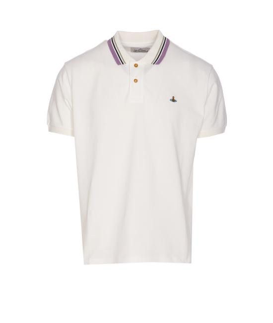Vivienne Westwood VIVIENNE WESTWOOD Men Polo Shirts 2H01000P J0009A401 White Size US M / EU 48-50 / 2 - 1 Thumbnail