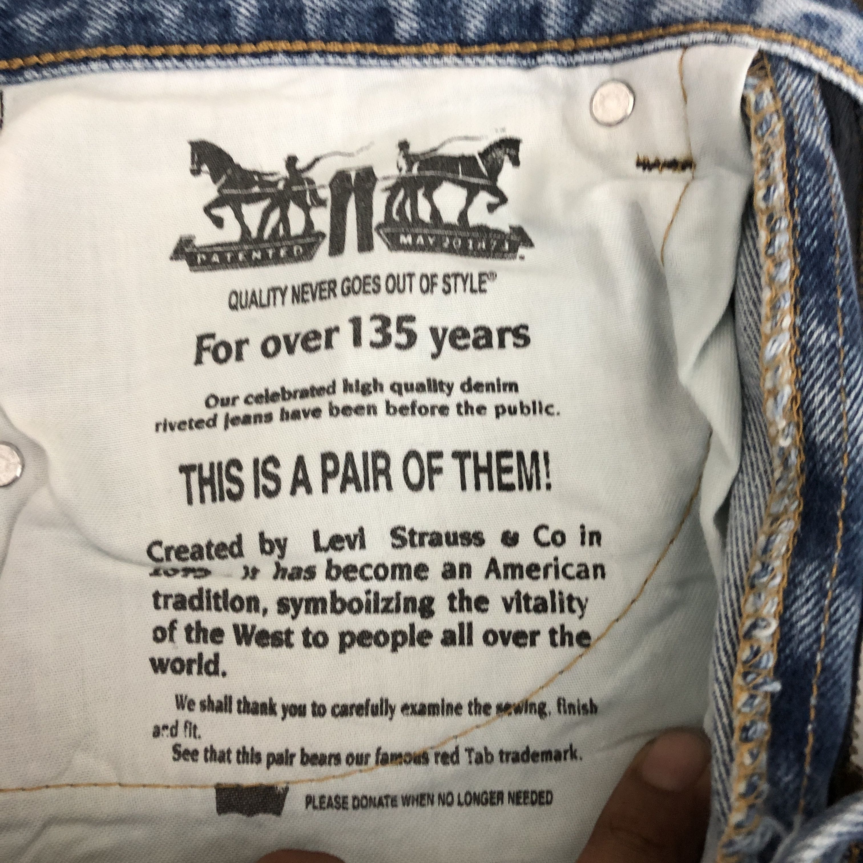 Levi's Vintage Y2K Levis 550 Stonewash Jeans Levi's SunFaded Denim Size 28" / US 6 / IT 42 - 10 Thumbnail