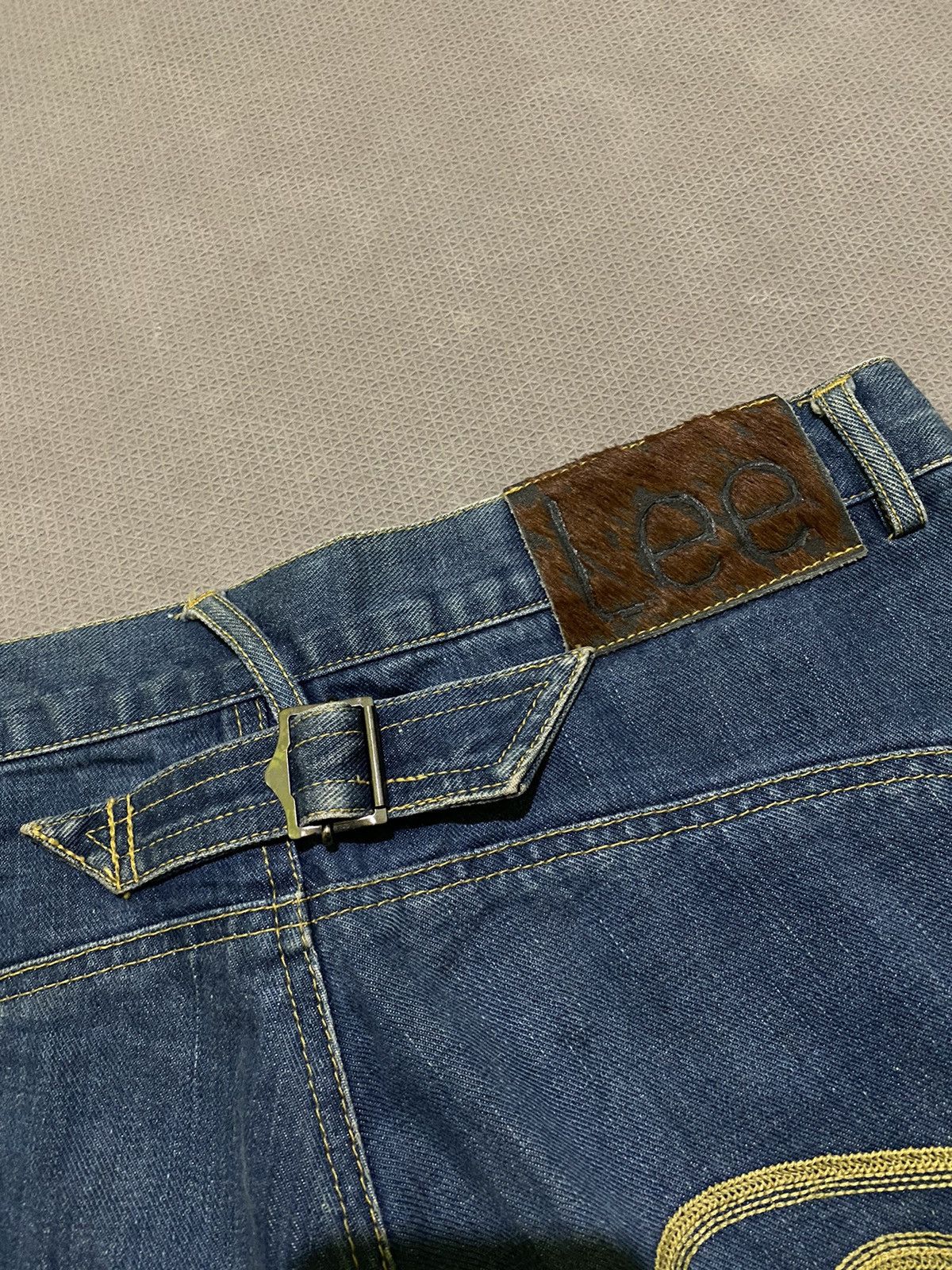 Japanese Brand × Lee × Vintage Lee jeans embroidery buckle denim Size US 32 / EU 48 - 5 Thumbnail