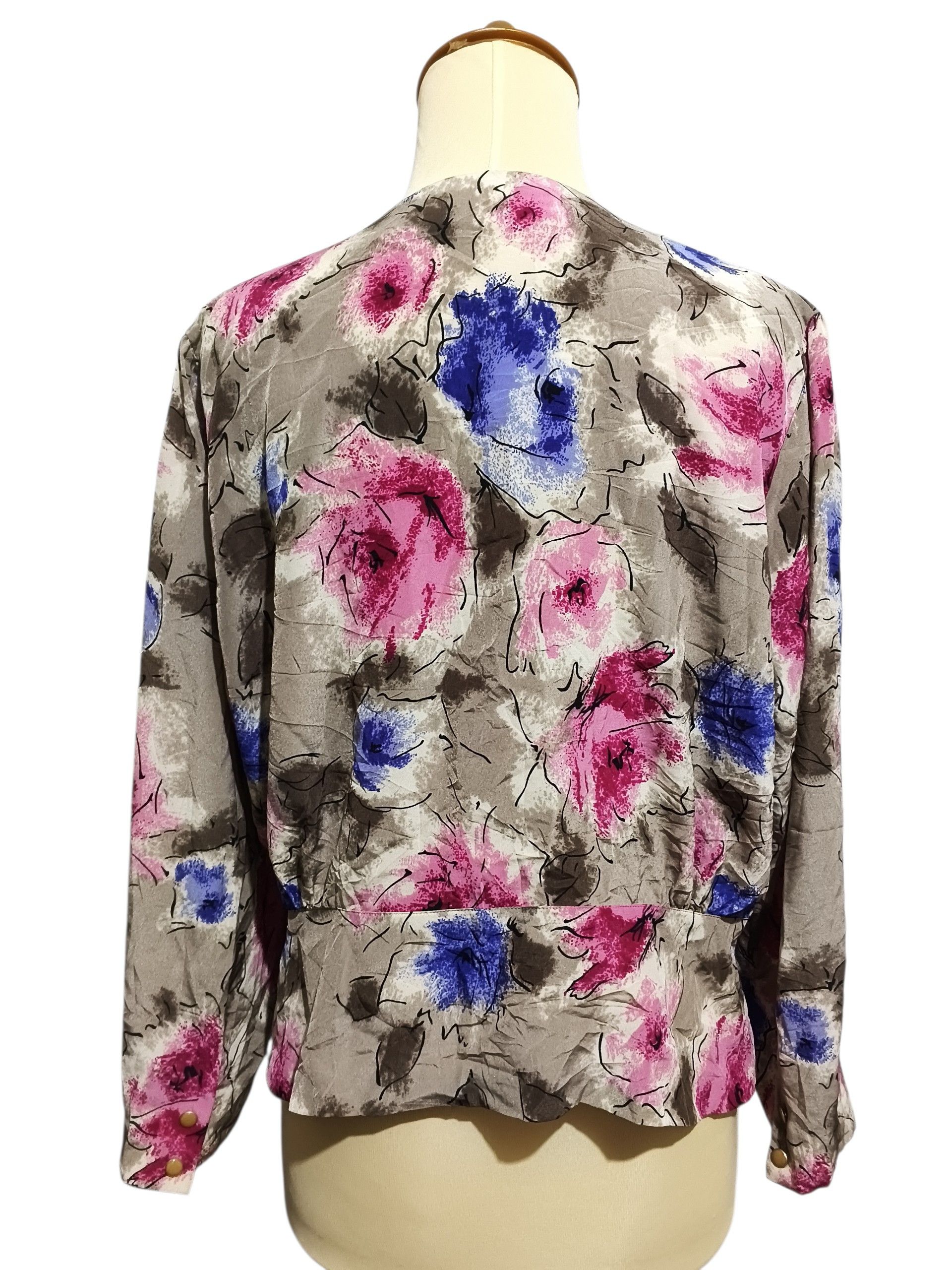 Pierre Balmain Vintage Pierre Balmain Floral Blouses Size S / US 4 / IT 40 - 5 Thumbnail