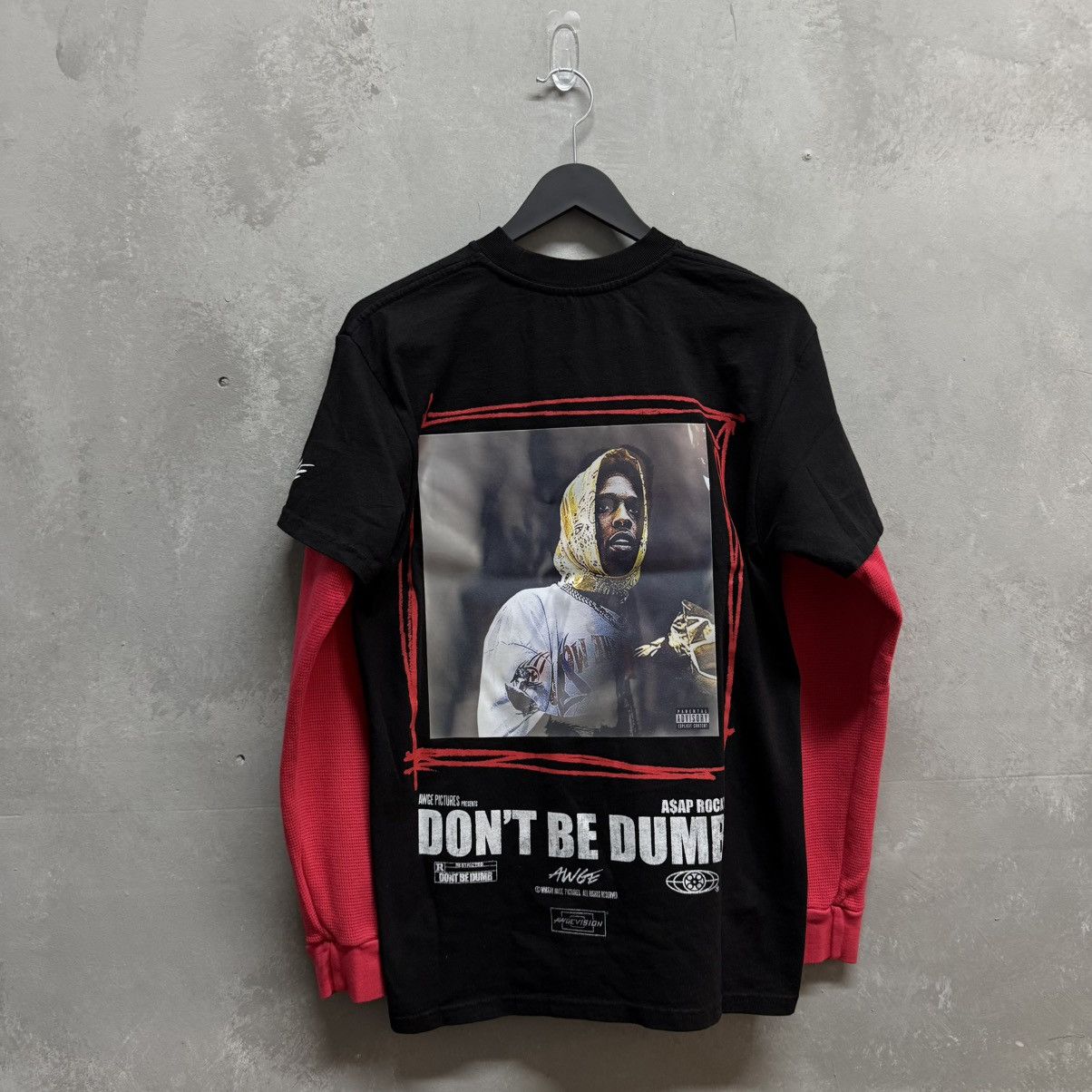 A$AP Rocky A$AP Rocky AWGE "Don't Be Dumb" Babushka Twofer L/S tee Size US S / EU 44-46 / 1 - 2 Thumbnail